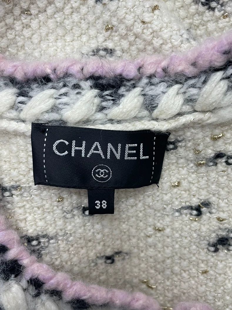 Chanel chanel Castle white black dot pearl buckle four-pocket jac Size XS / US 0-2 / IT 36-38 - 5 Thumbnail