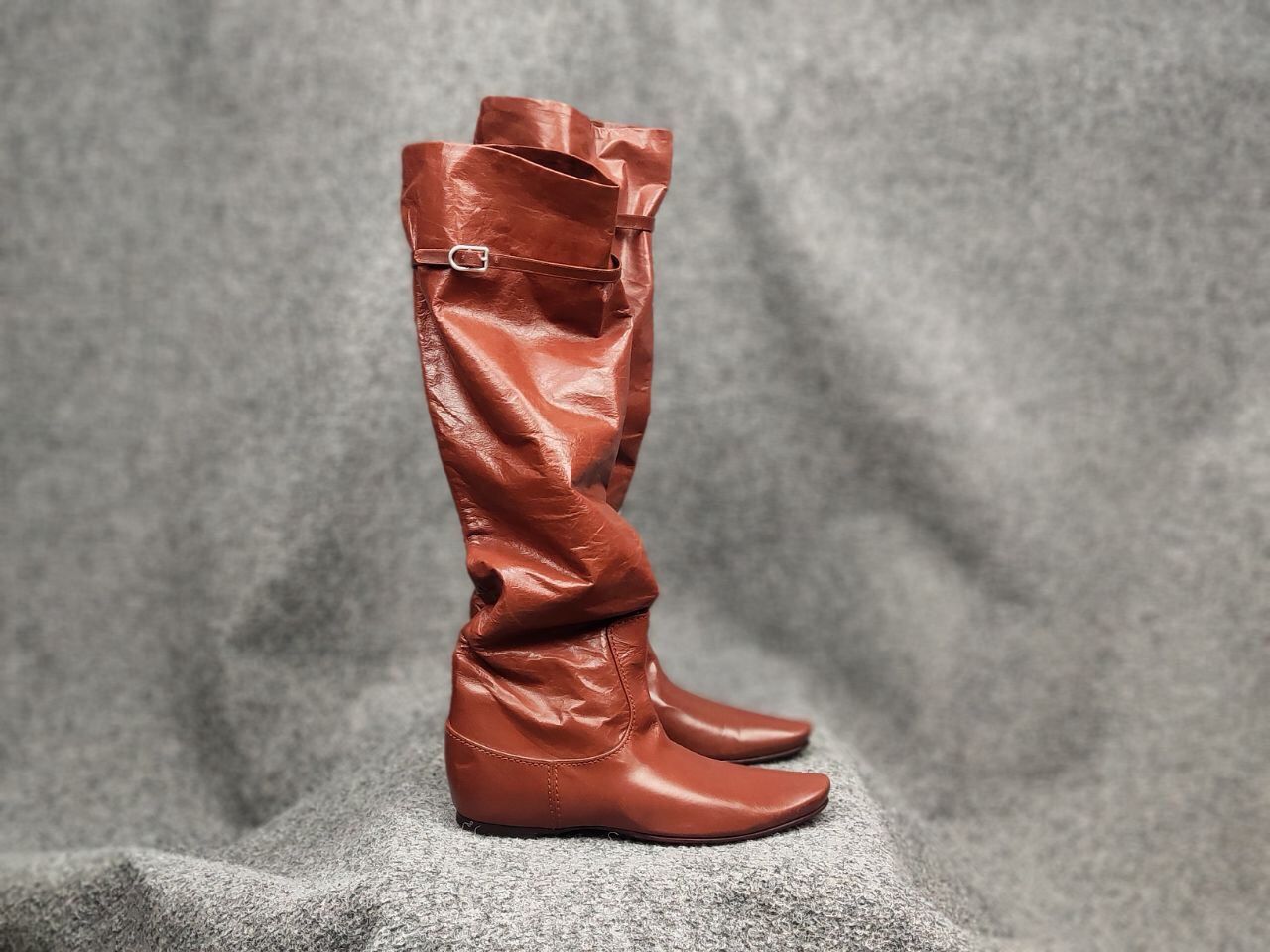 Bottega Veneta Rare Bottega Veneta High Riding Brown leather Light Boots Size US 6 / IT 36 - 6 Thumbnail