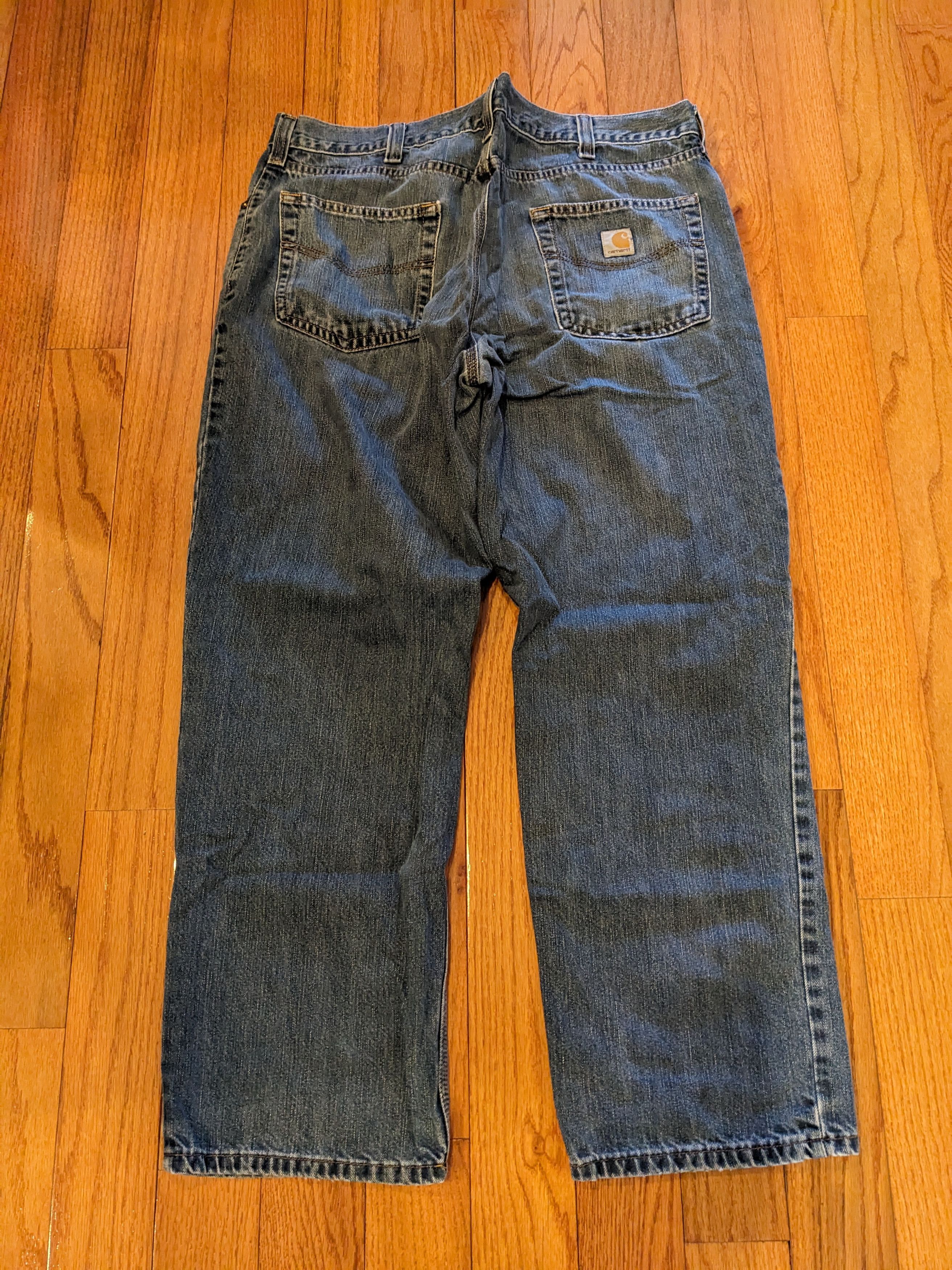 Carhartt × Vintage Vintage Carhartt 101483-968 38 x 30 Blue Denim Jeans Size US 38 / EU 54 - 1 Thumbnail