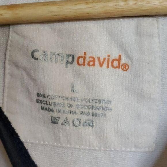 Camp David Camp David Sz L White Logo Las Vegas Long Sleeve Accented Sw Size L / US 10 / IT 46 - 3 Thumbnail