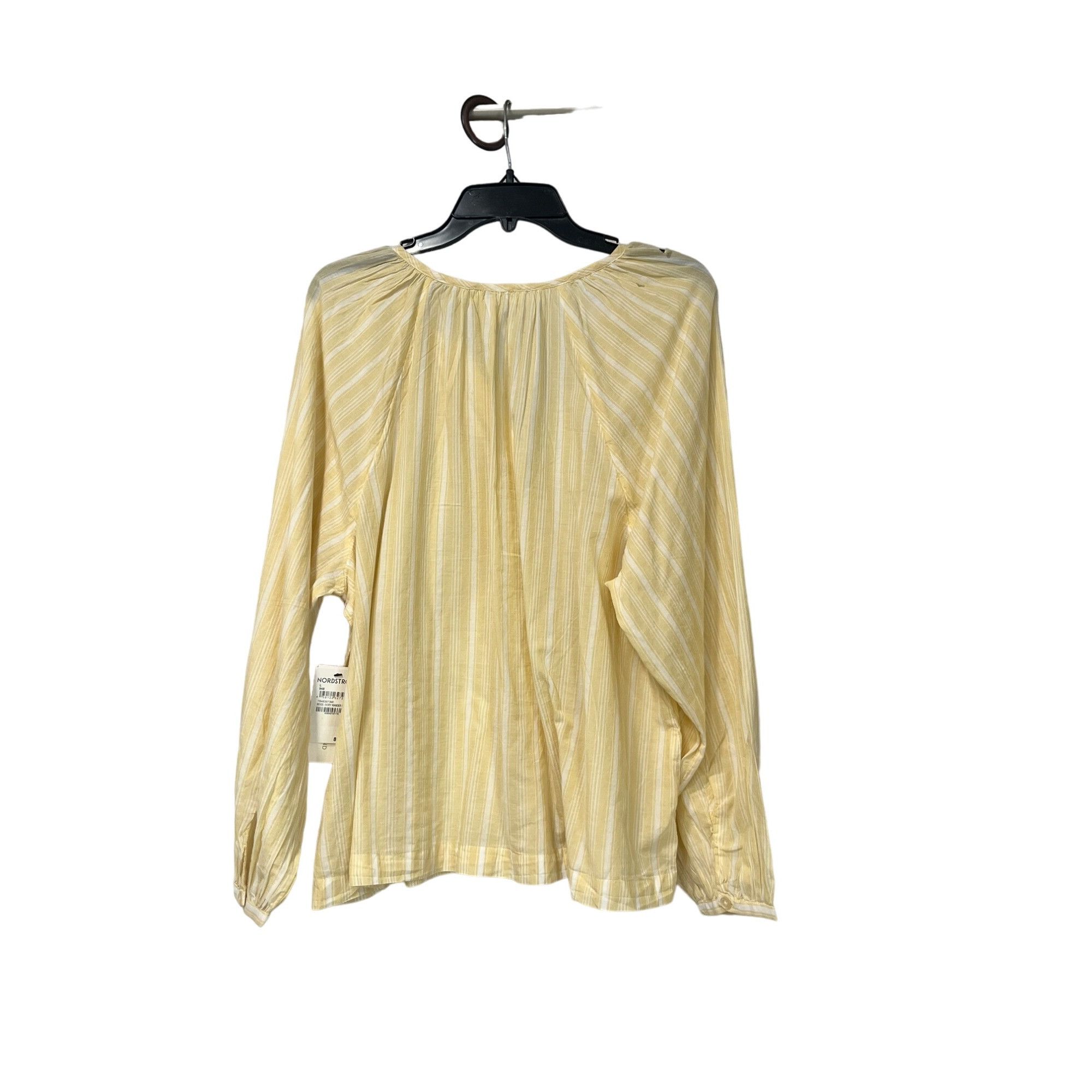 Other Treasure & Bond Split Neck Top In Beige- Ivory Wander Stripe Size L / US 10 / IT 46 - 5 Thumbnail