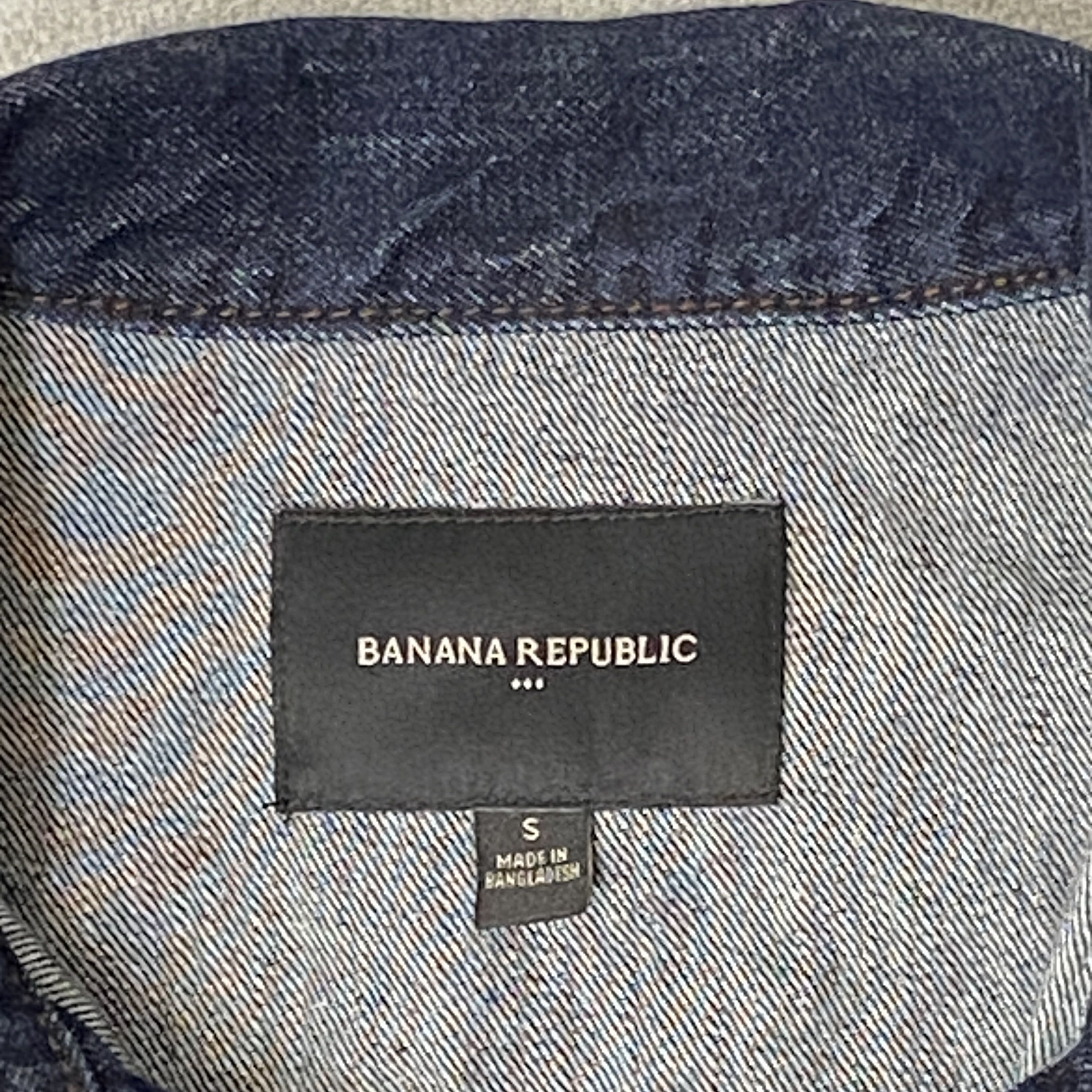 Banana Republic × Vintage Jean Jacket Men Small Long Sleeve Blue Denim Coat Size US S / EU 44-46 / 1 - 3 Thumbnail