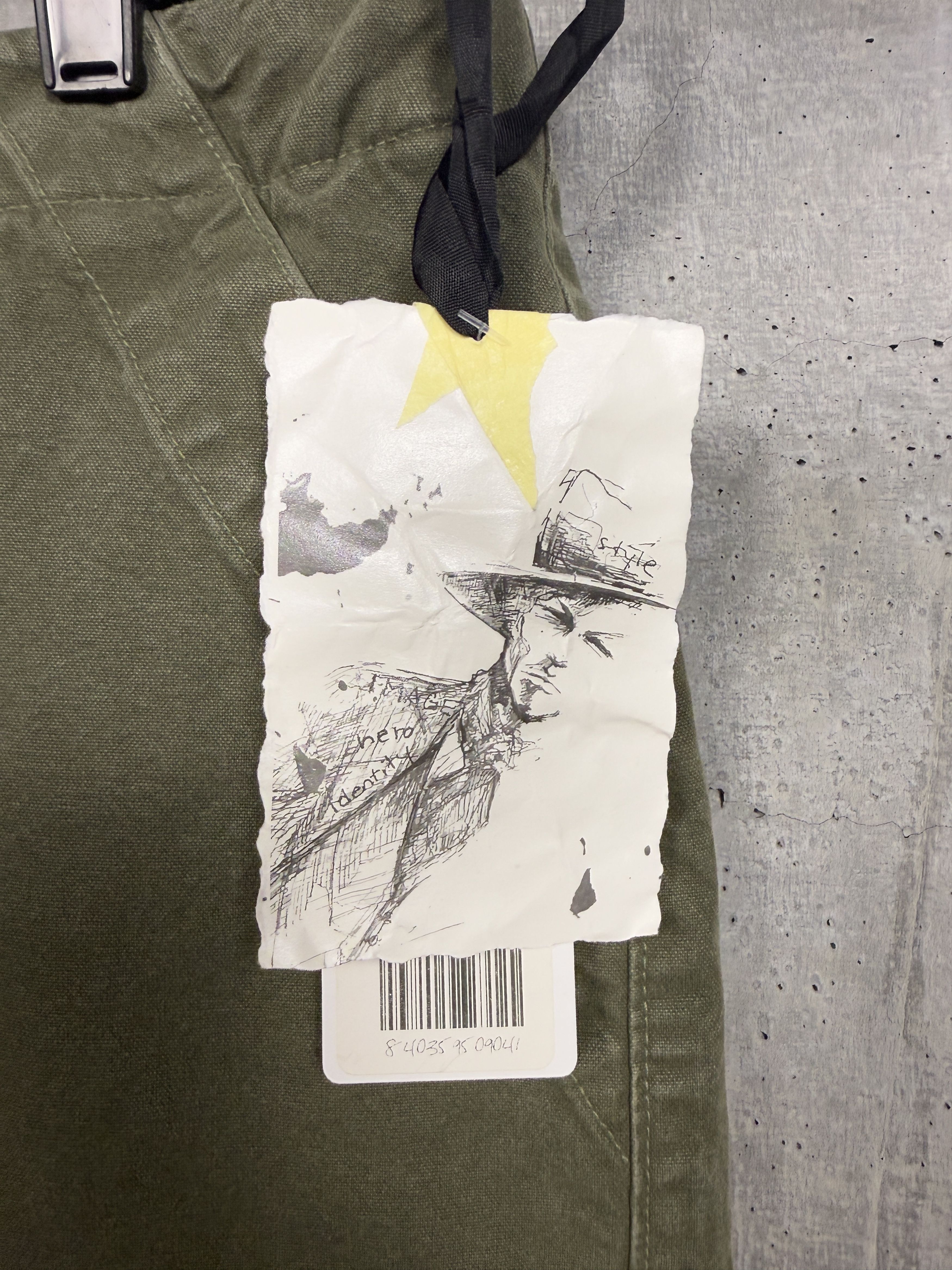 Greg Lauren Greg Lauren Army/ Heather Wide Leg Pants Size US 34 / EU 50 - 9 Thumbnail