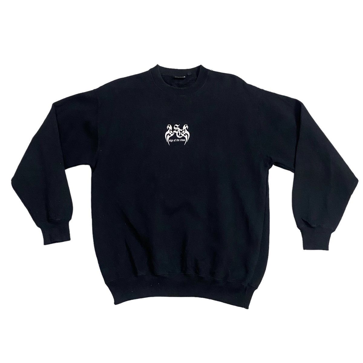 Japanese Brand HILL CROP SIGN OF THE CROSS SWEATSHIRT Size US L / EU 52-54 / 3 - 5 Thumbnail