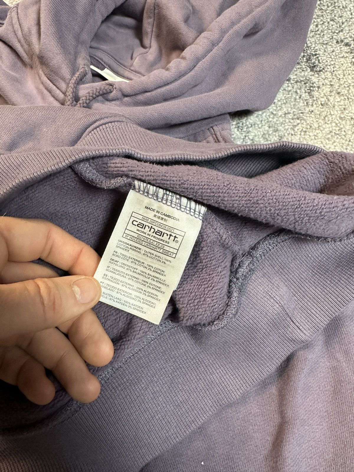 Carhartt × Vintage Vintage Carhartt Big Logo Hoodie Streetwear Rare USA Women S Size S / US 4 / IT 40 - 4 Thumbnail