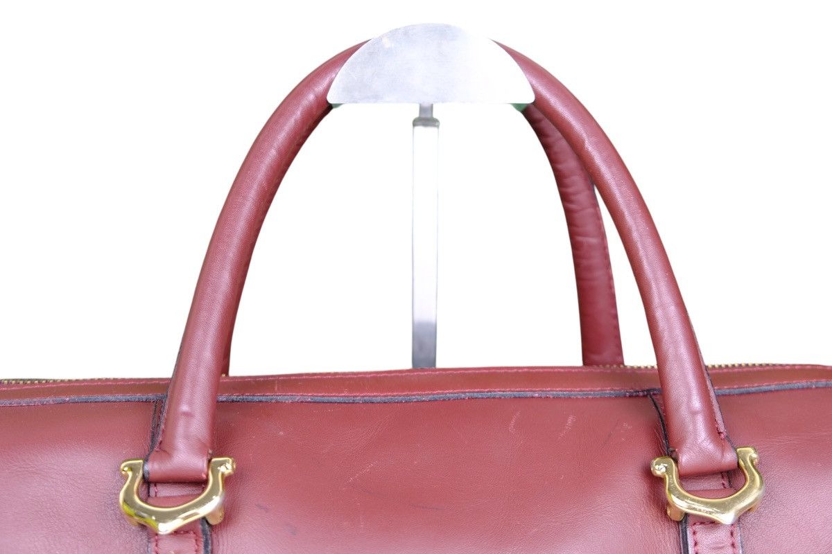 Cartier Vintage CARTIER 1980s Boston Bag Leather Bordeaux Size ONE SIZE - 13 Thumbnail