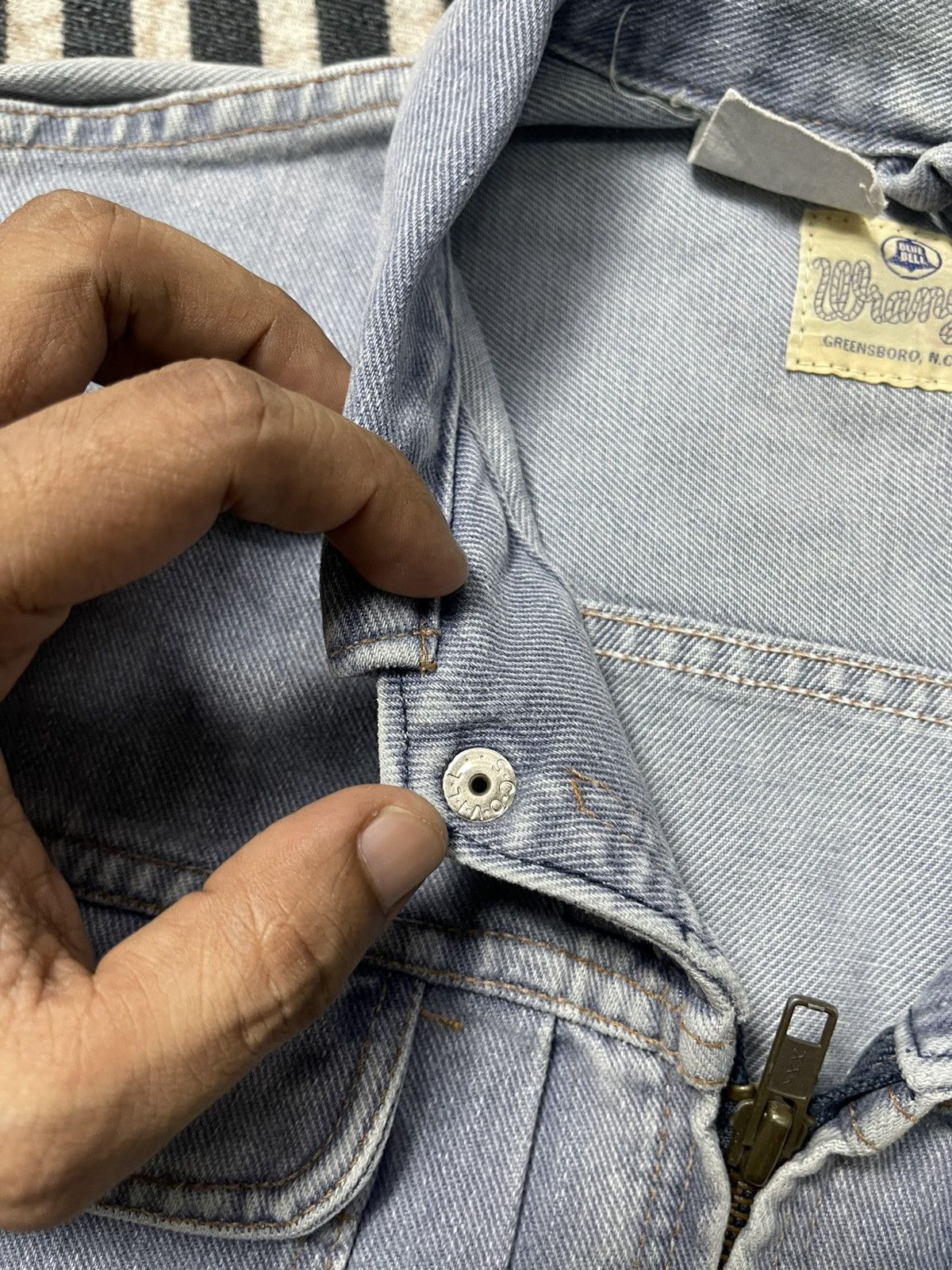 Wrangler 90s WRANGLER BLUE BELL WESTERN DENIM ZIPPER JACKET Size L / US 10 / IT 46 - 10 Thumbnail