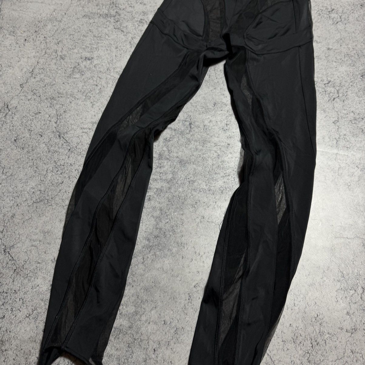 H&M × Mugler Rare Mugler H&M Mesh Panel Stirrup Leggings Size 27" / US 4 / IT 40 - 4 Thumbnail
