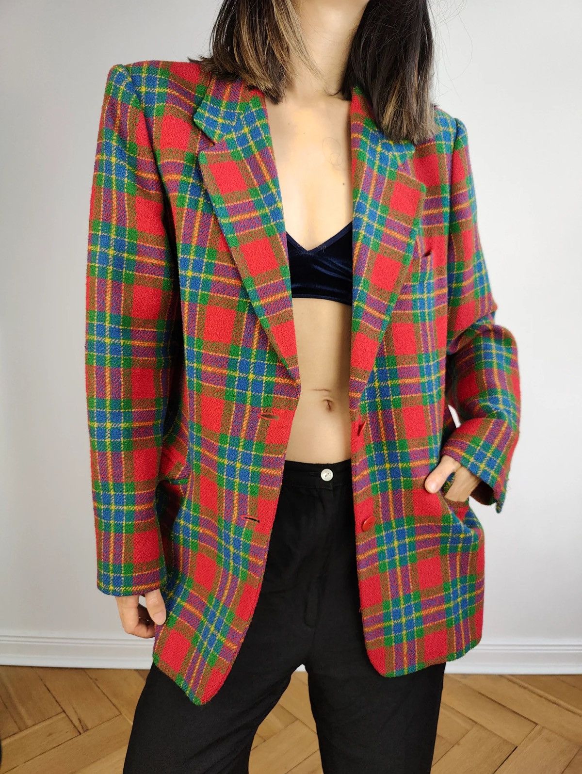Max Mara Weekend Max Mara Scottish Tartan Plaid Blazer Suit Coat Size M / US 6-8 / IT 42-44 - 4 Thumbnail