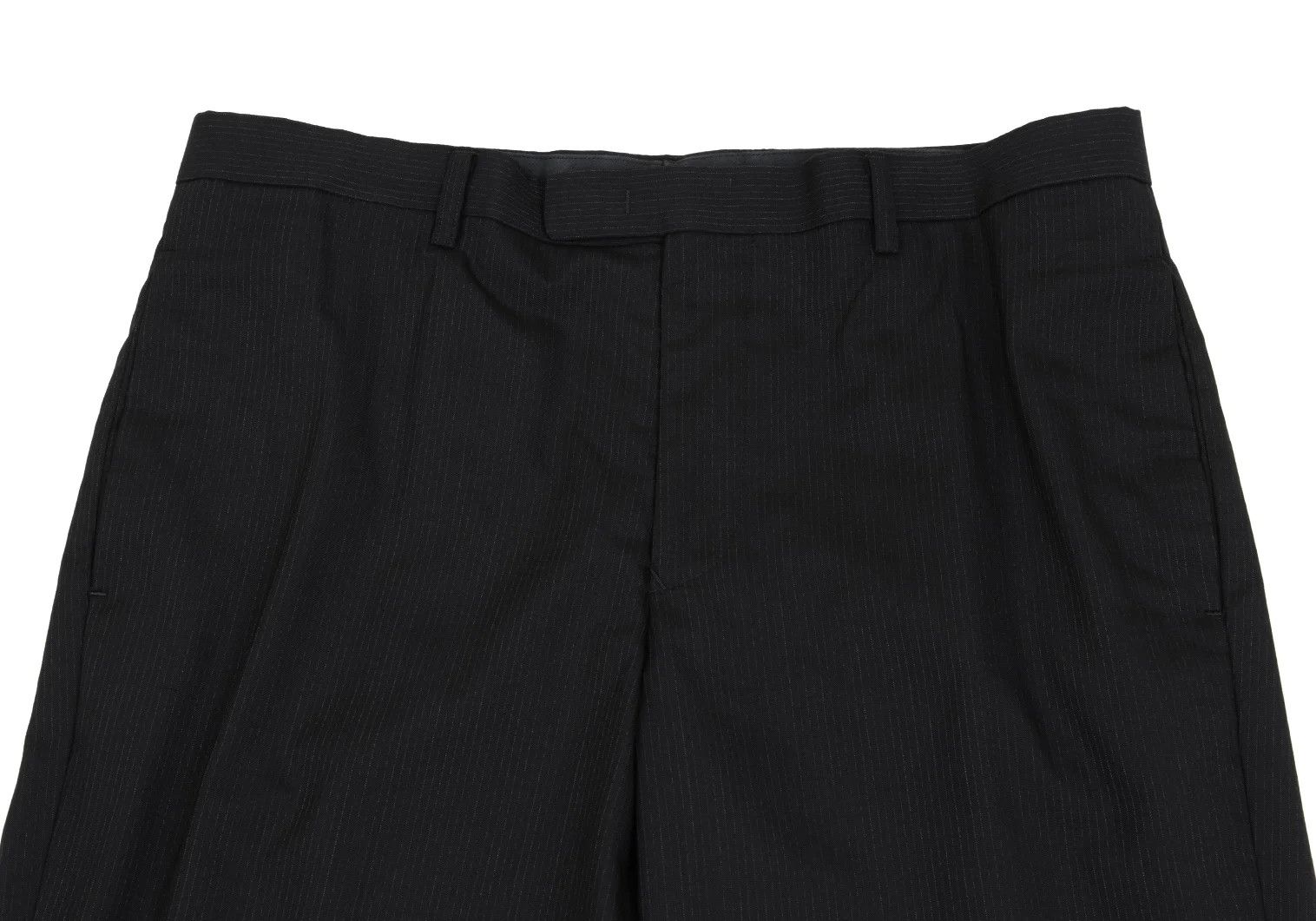 Jean Paul Gaultier Wool Blend Striped Pants in Black, Size 50 Size US 34 / EU 50 - 2 Thumbnail