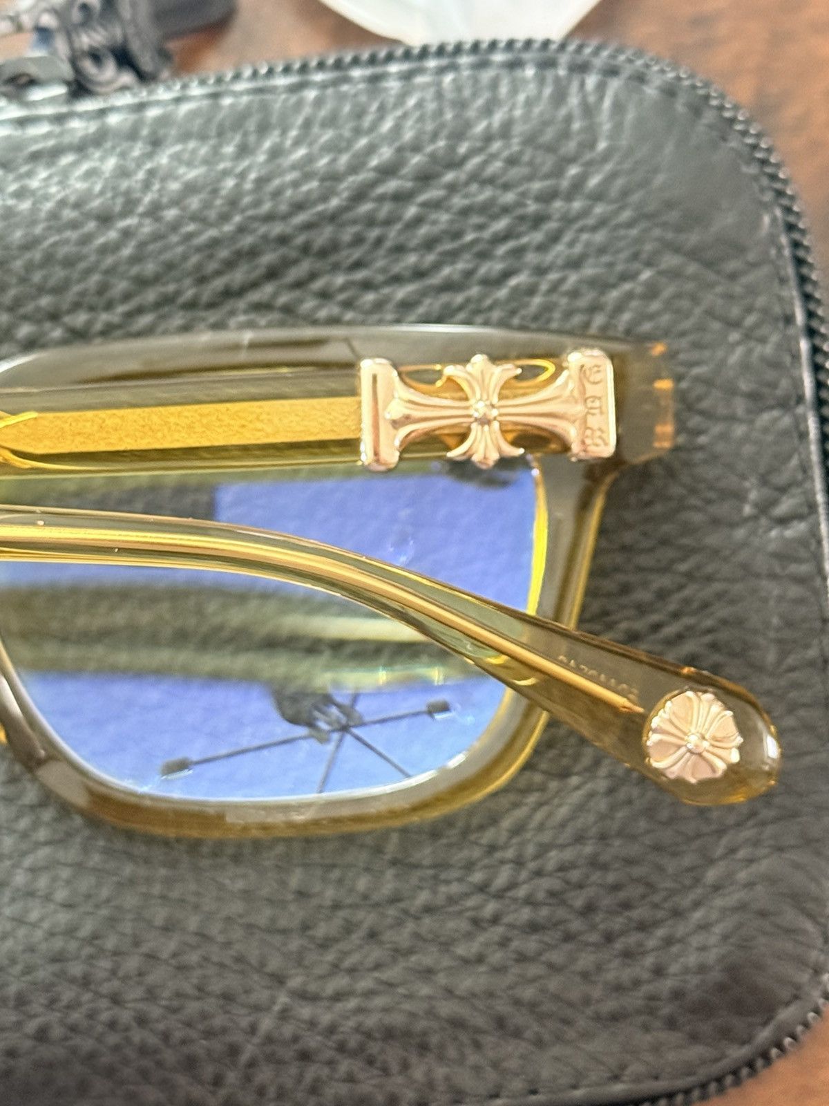 Chrome Hearts Chrome Hearts ‘Cox Ucker” Gold Frames Size ONE SIZE - 4 Thumbnail
