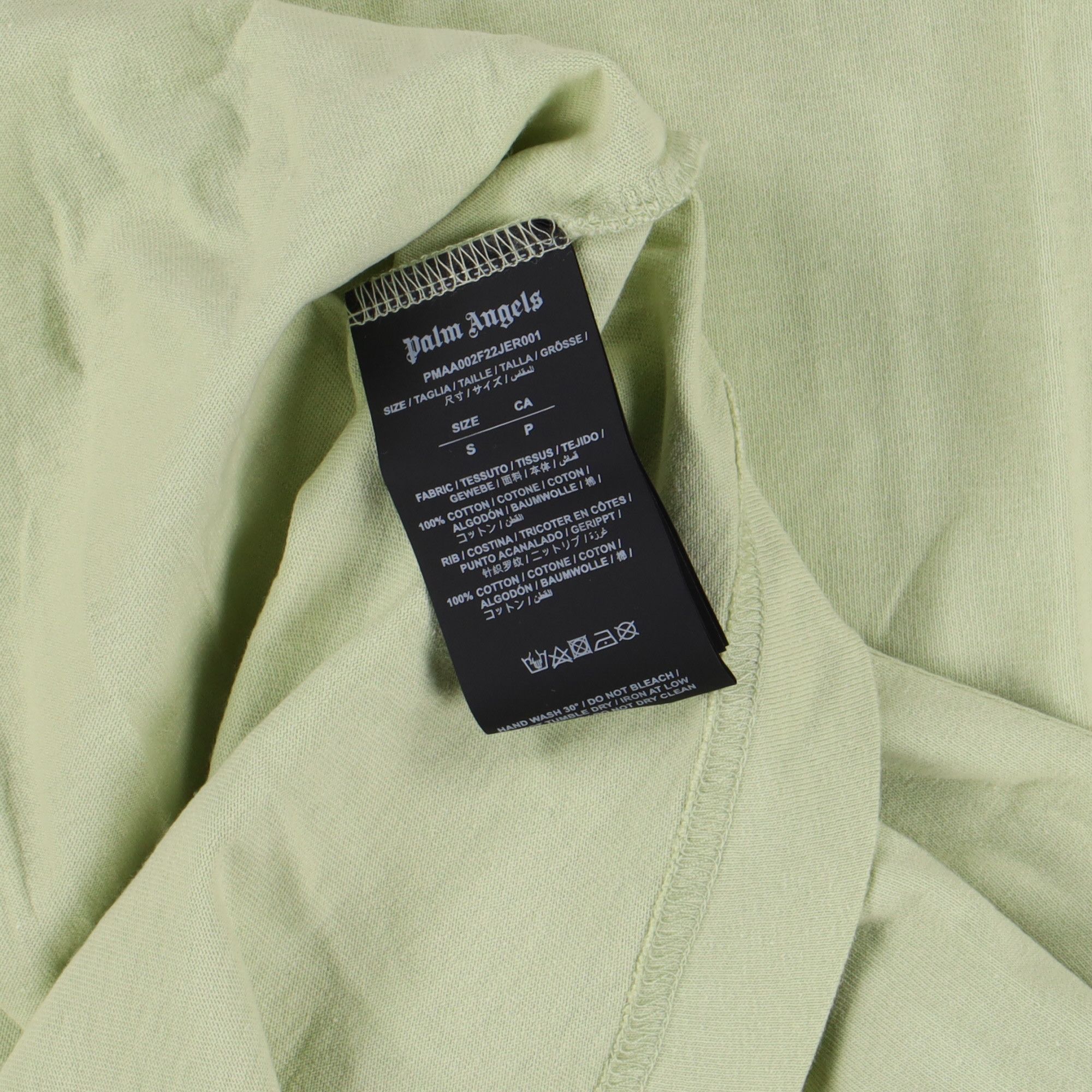 Palm Angels Mint Green Classic Back Logo Oversized T-Shirt Size S / US 4 / IT 40 - 8 Thumbnail