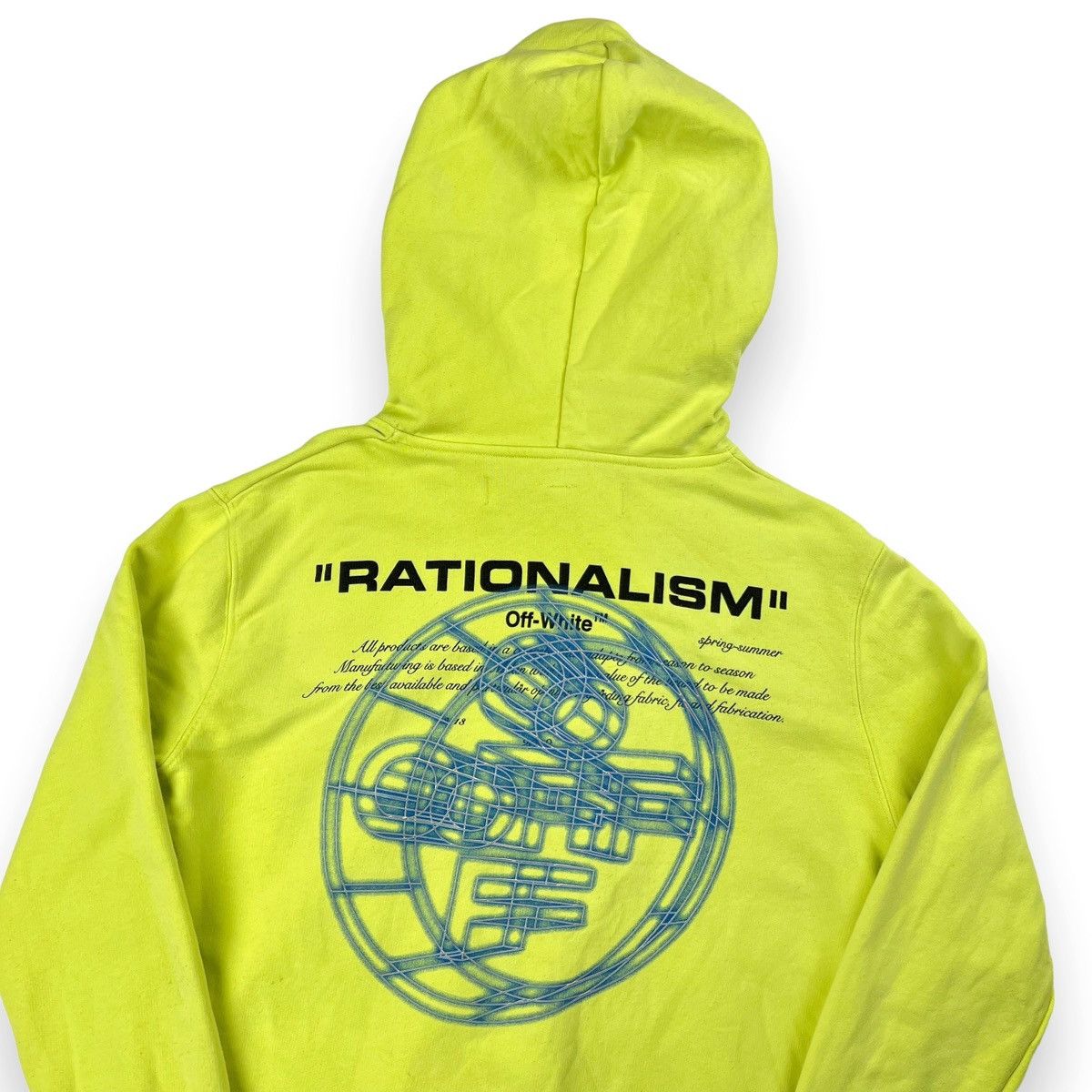 Off-White Off-Whjte Rationalism Neon Hoodie | Grailed