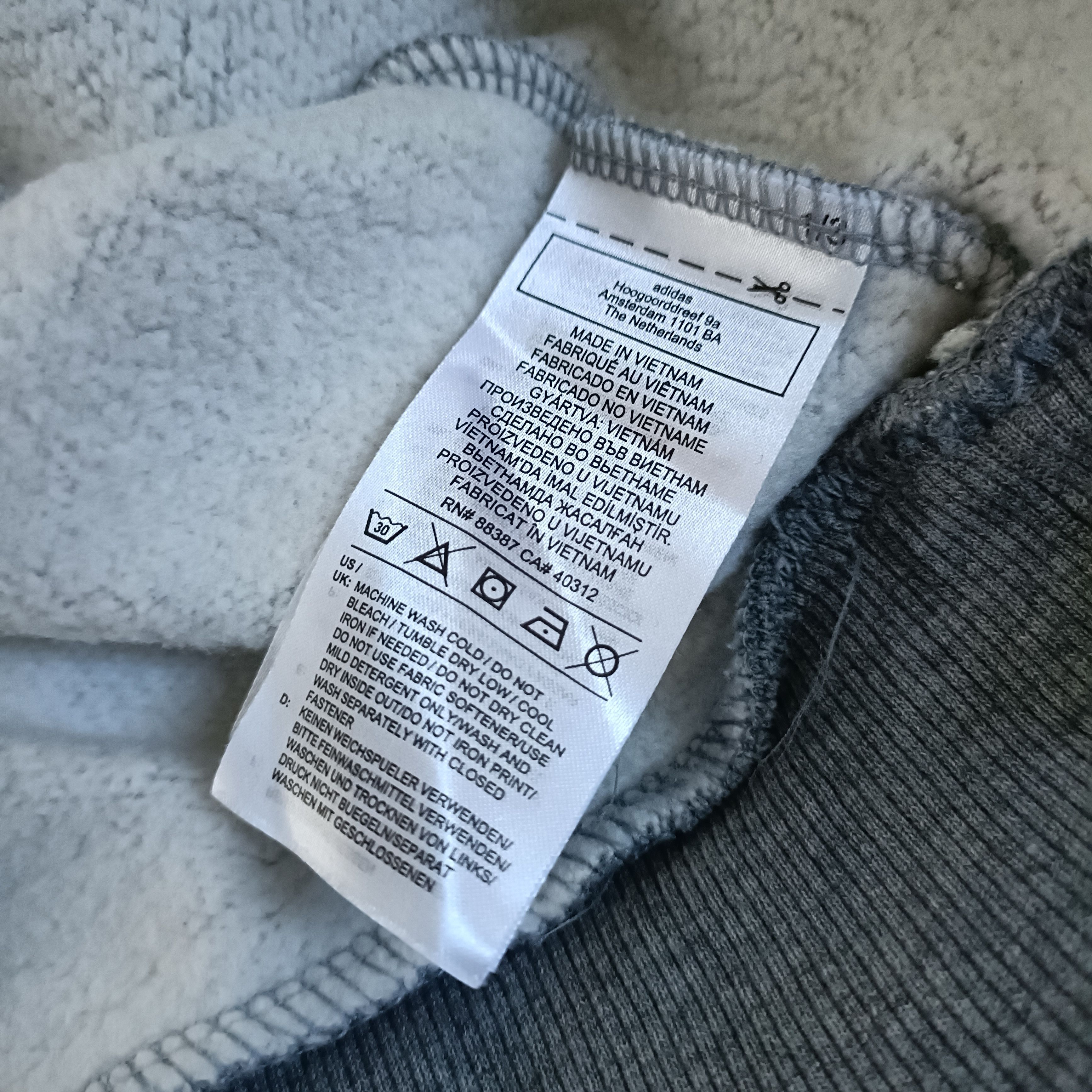 Adidas Shmoo Men's Gray Cotton Hoodie ! Size US M / EU 48-50 / 2 - 7 Thumbnail