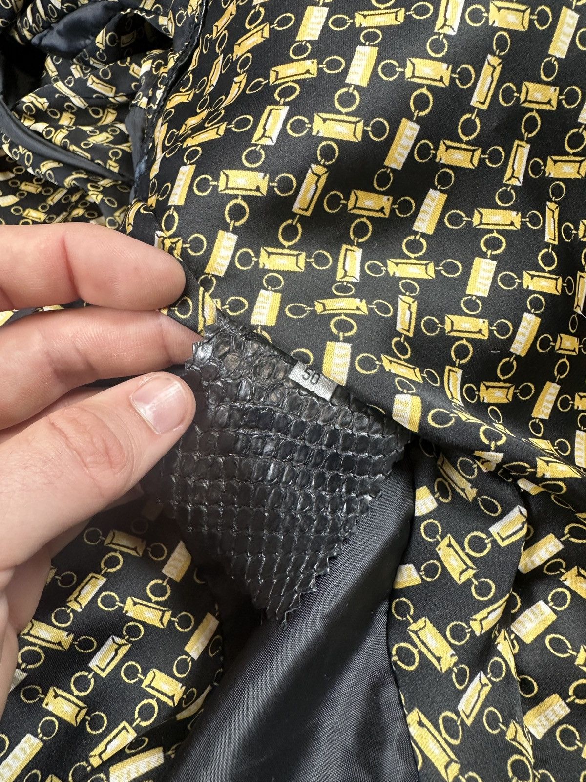 Zilli Vintage Zilli Real Python Leather Luxury Style Bomber 50 US Size US M / EU 48-50 / 2 - 12 Thumbnail