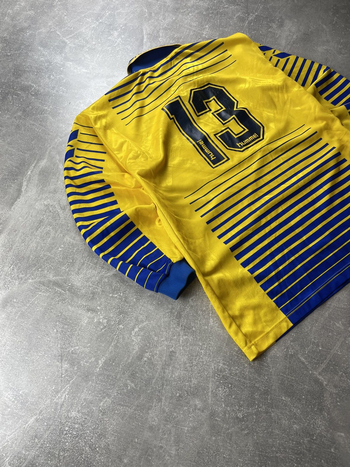 Hummel Vintage Hummel Football Jersey Yellow Long Sleeve 80s Retro Size US M / EU 48-50 / 2 - 10 Thumbnail