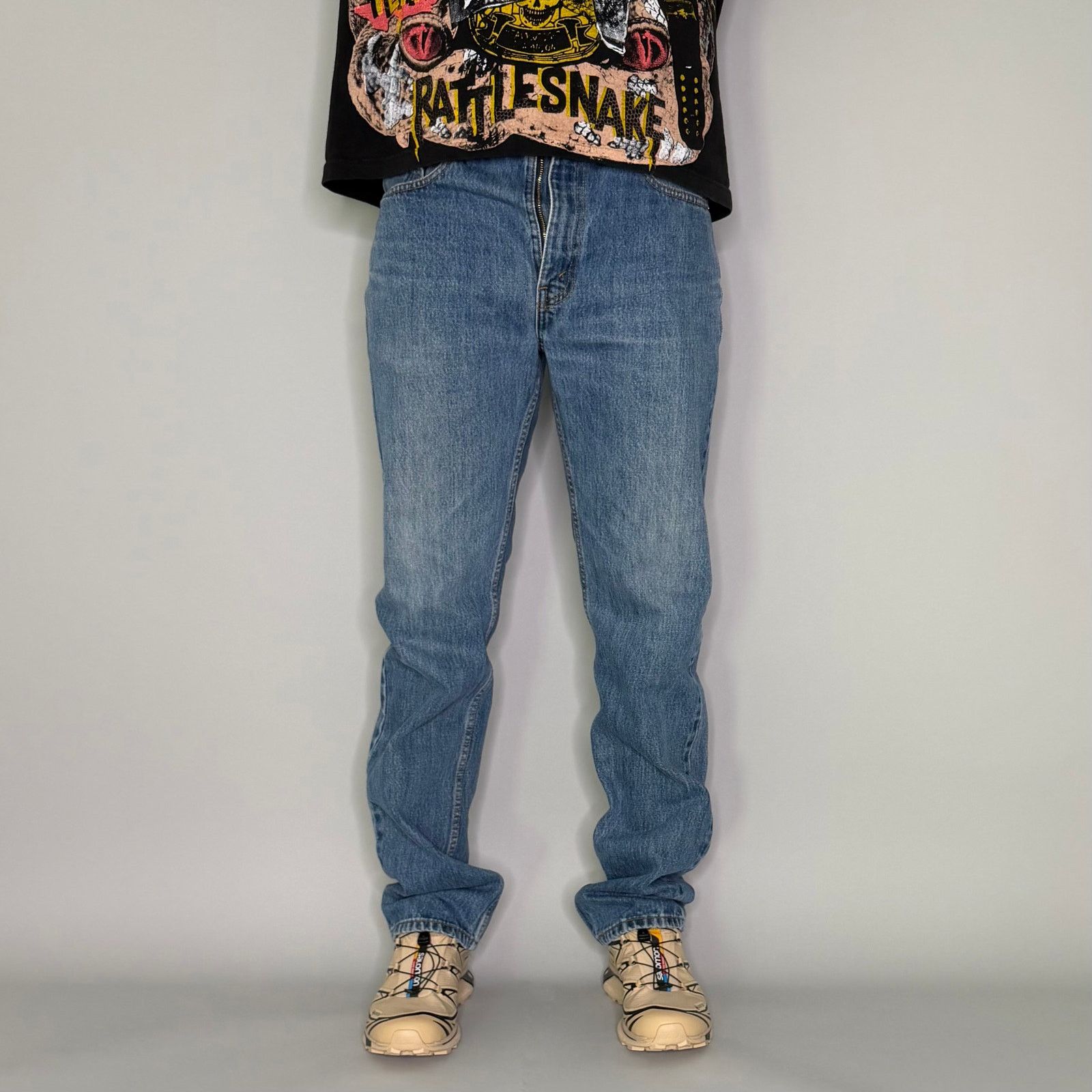 Levi's Vintage 90s Levi's 505 Jeans 33x34 Straight Leg Medium Wash Size US 33 - 3 Thumbnail