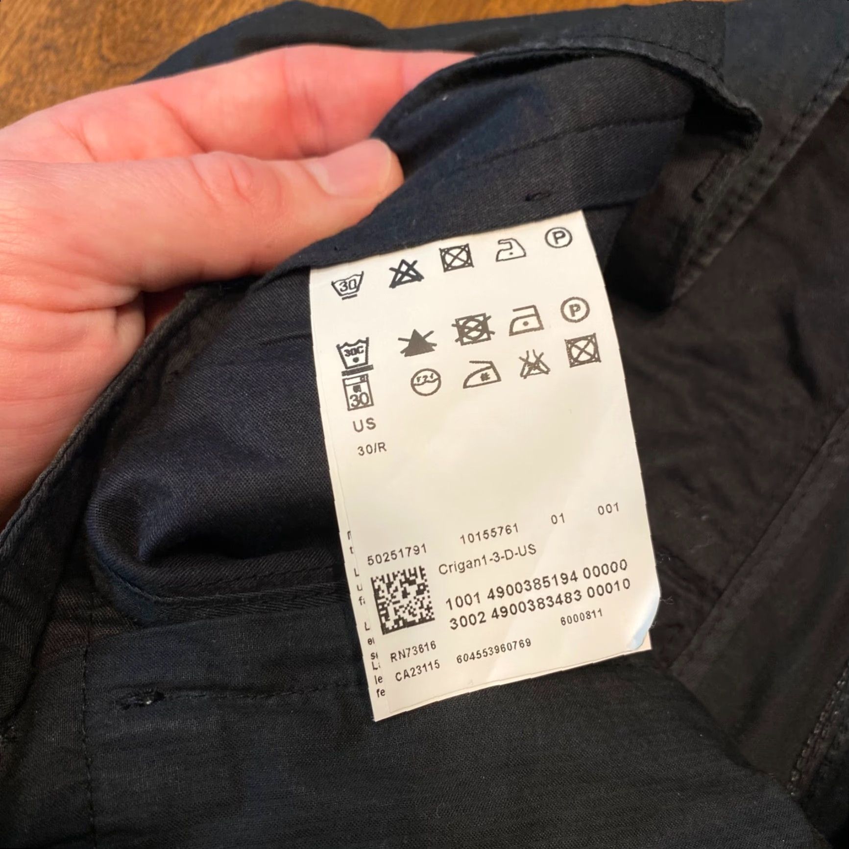 Hugo Boss Hugo Boss Pants Mens 30x31 Black Regular Fit Casual Pleated Work Outdoor Size US 30 / EU 46 - 4 Thumbnail
