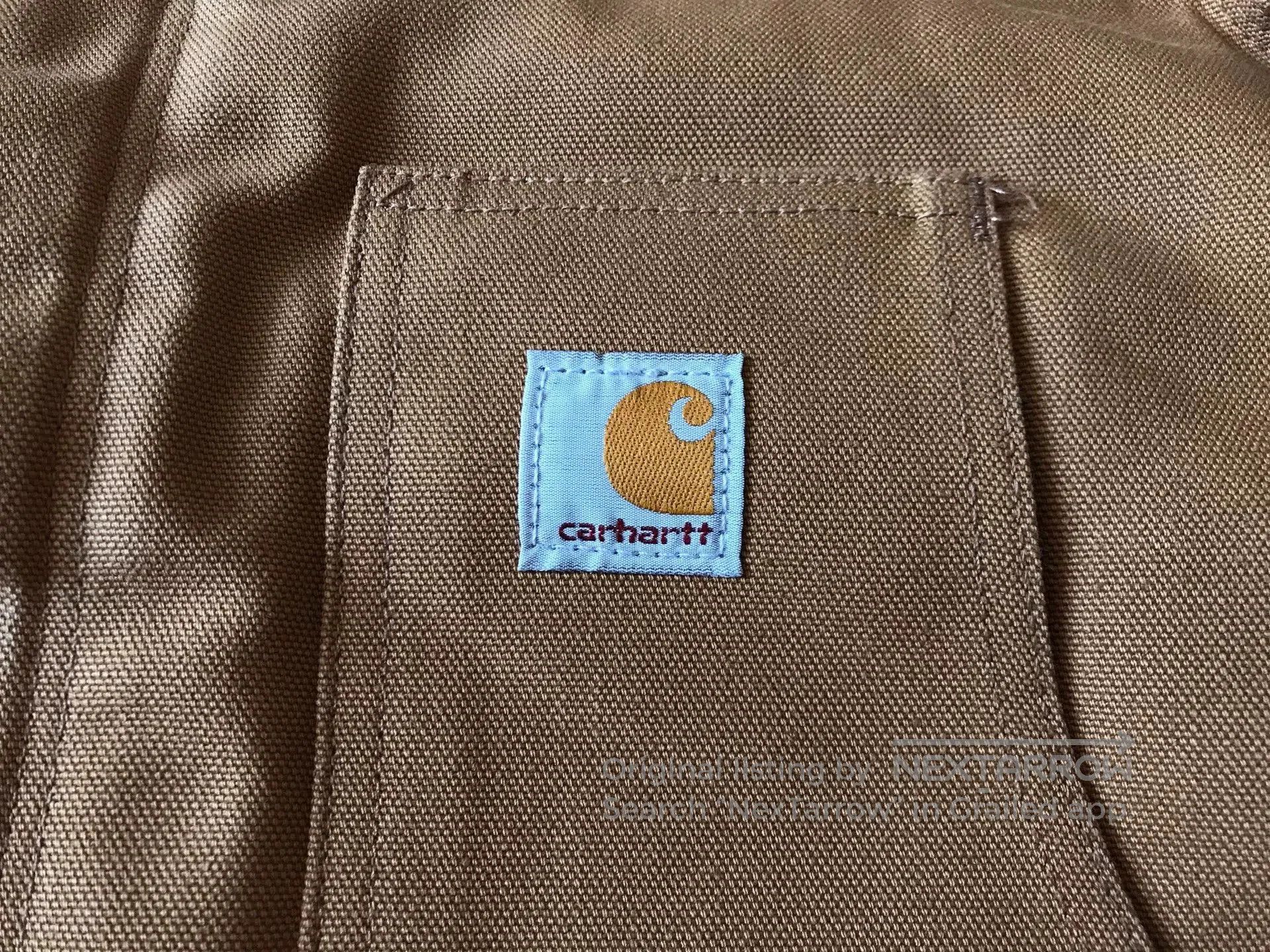 Carhartt Carhartt J002 Brown Canvas Work Jacket. Size US S / EU 44-46 / 1 - 4 Thumbnail