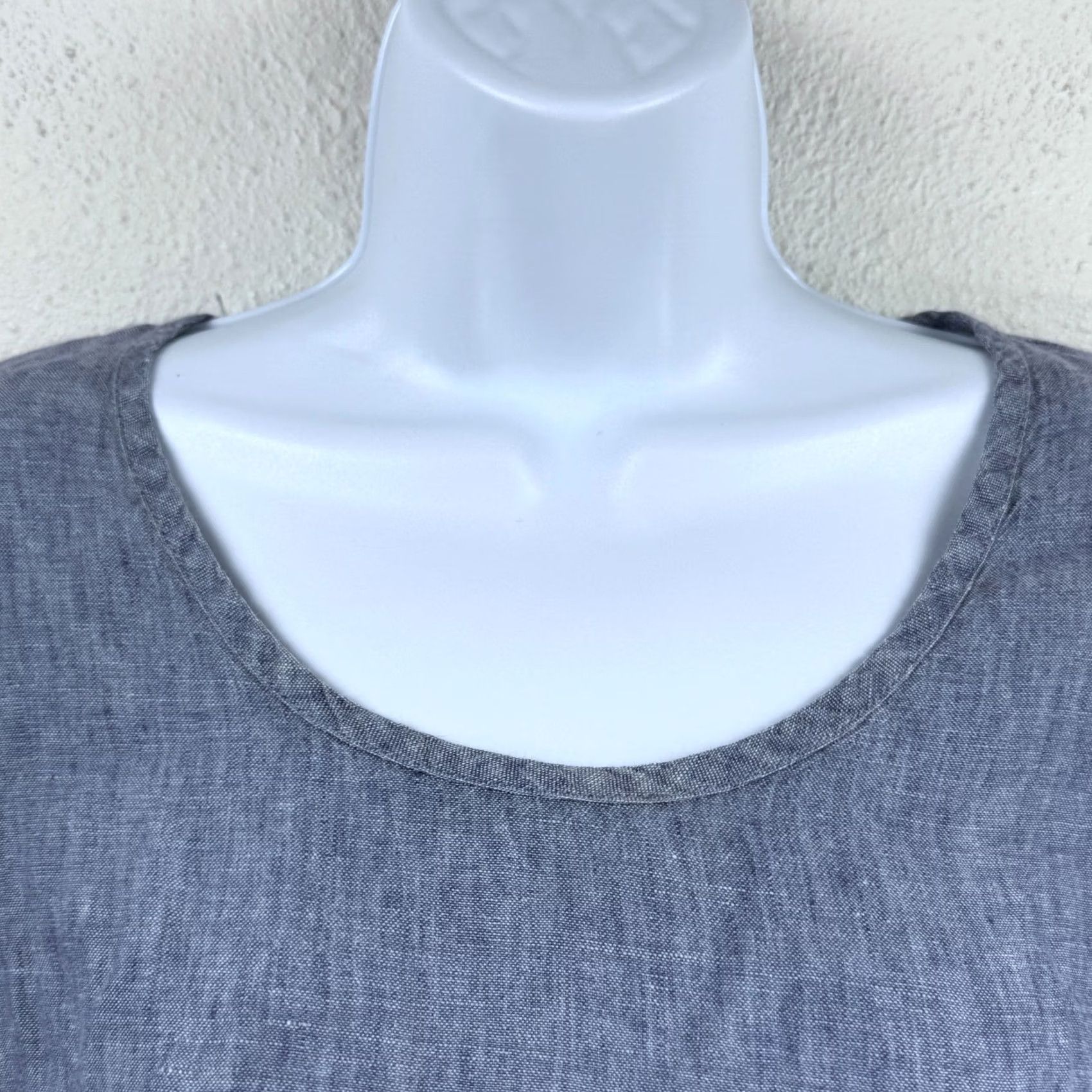 FLAX FLAX Tunic Top Womens Blue 3/4 Sleeve Linen Flax Plus S Tunic Womens Blue 3/4 Sleeve Pullover Size S / US 4 / IT 40 - 4 Thumbnail