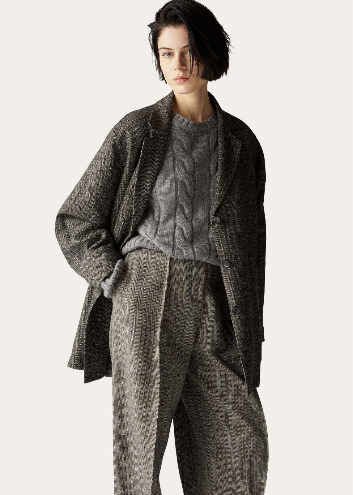 Loro Piana o1srvl11e1125 FAN2558 Safiya Jacket in Grey Size L / US 10 / IT 46 - 3 Thumbnail