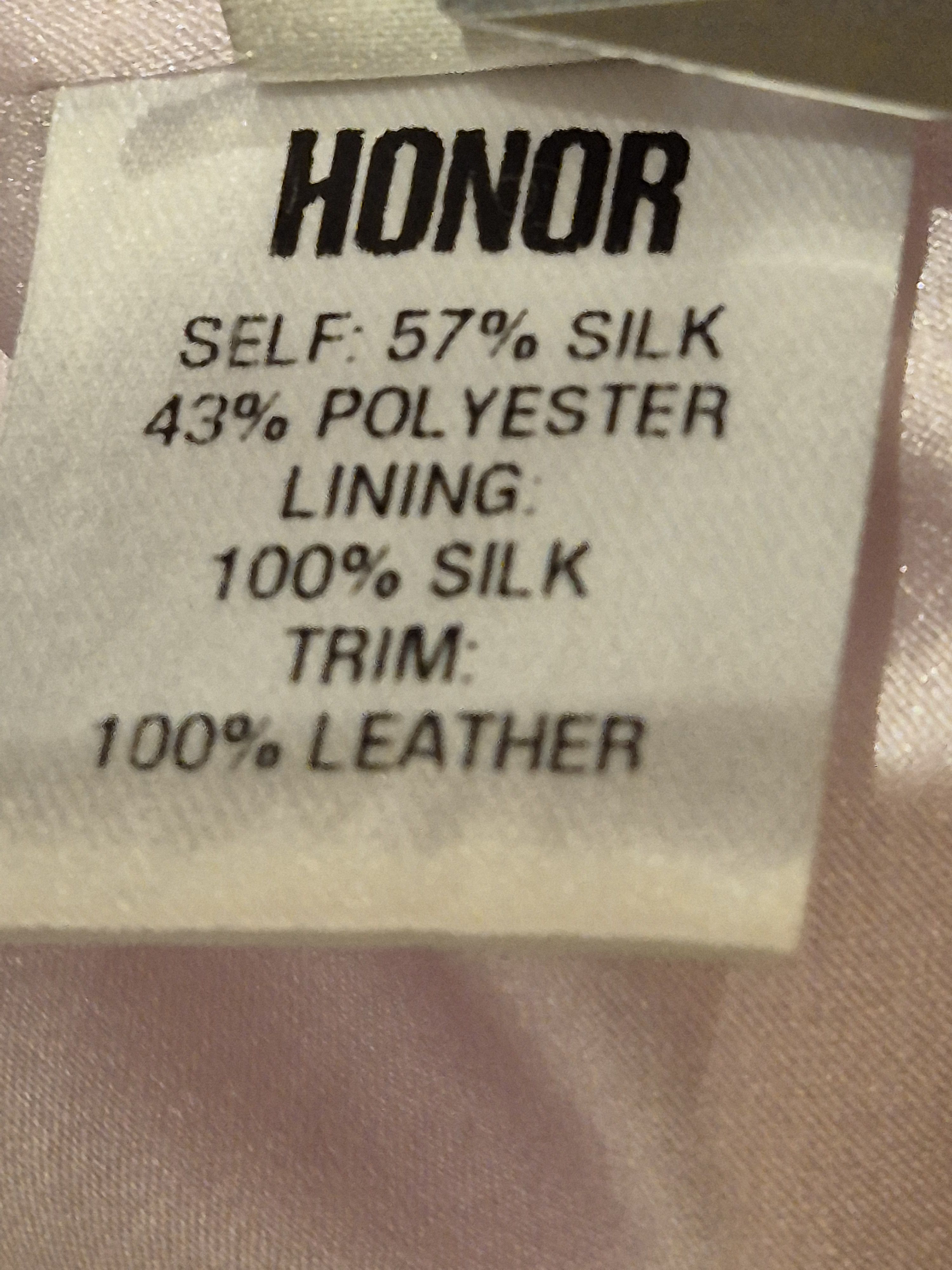 Designer Honor NYC mid length silk/leather pink/multicoloured skirt Size 27" / US 4 / IT 40 - 9 Thumbnail