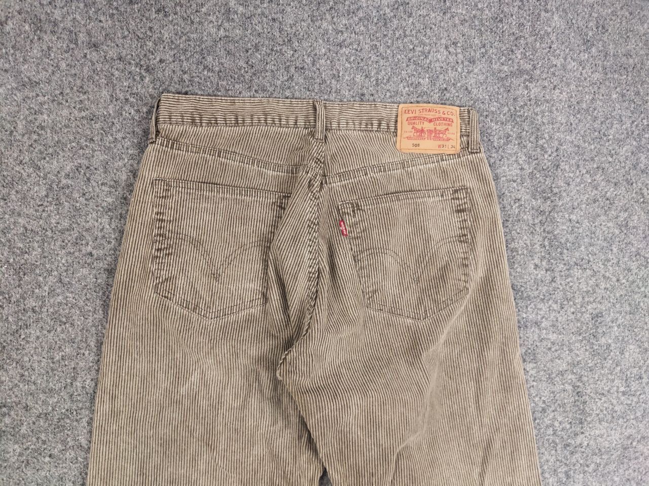 Levi's Vintage Levis 508 Dark Faded Corduroy Baggy Pants Y2K Style Size US 32 / EU 48 - 9 Thumbnail