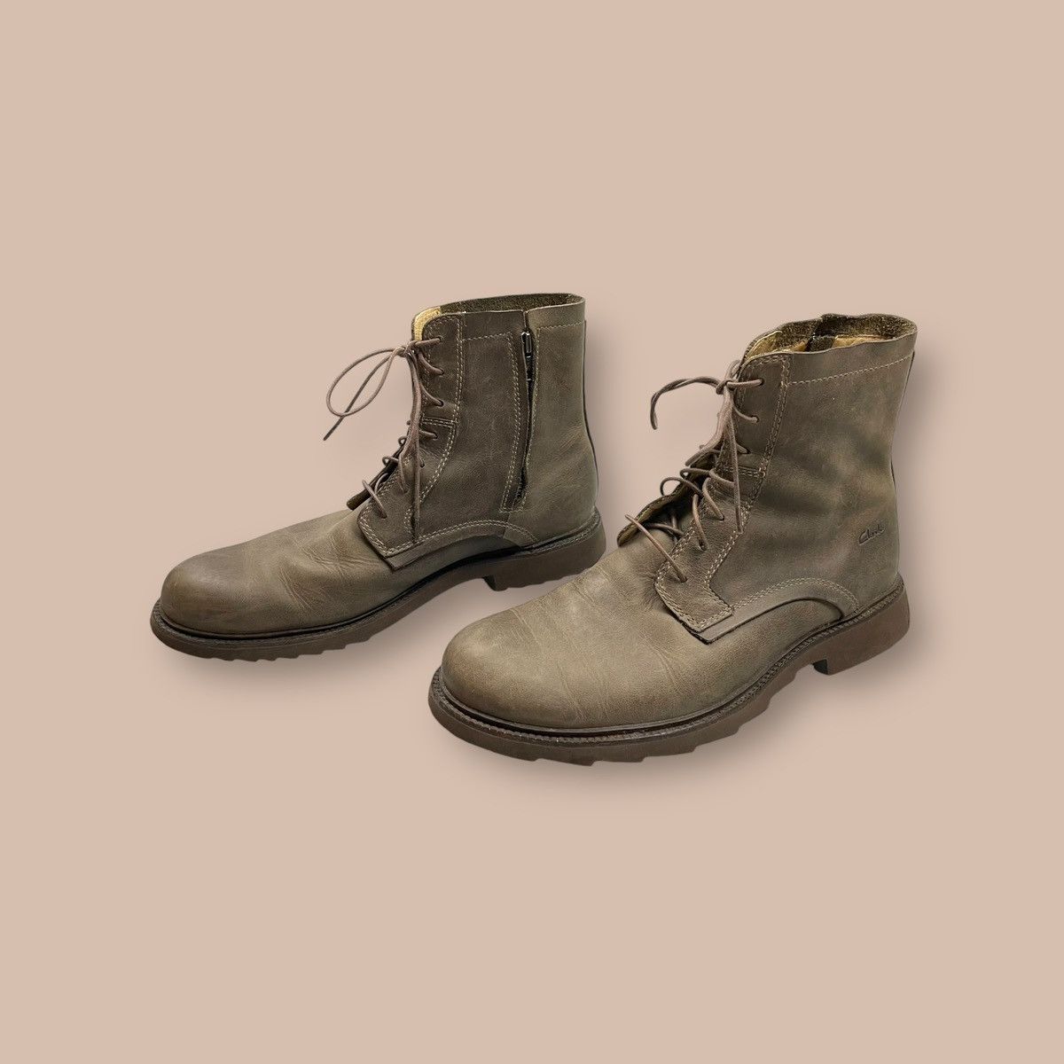 Clarks Clarks Zippers Lace-Up Combat Boots Size US 9 / EU 42 - 3 Thumbnail
