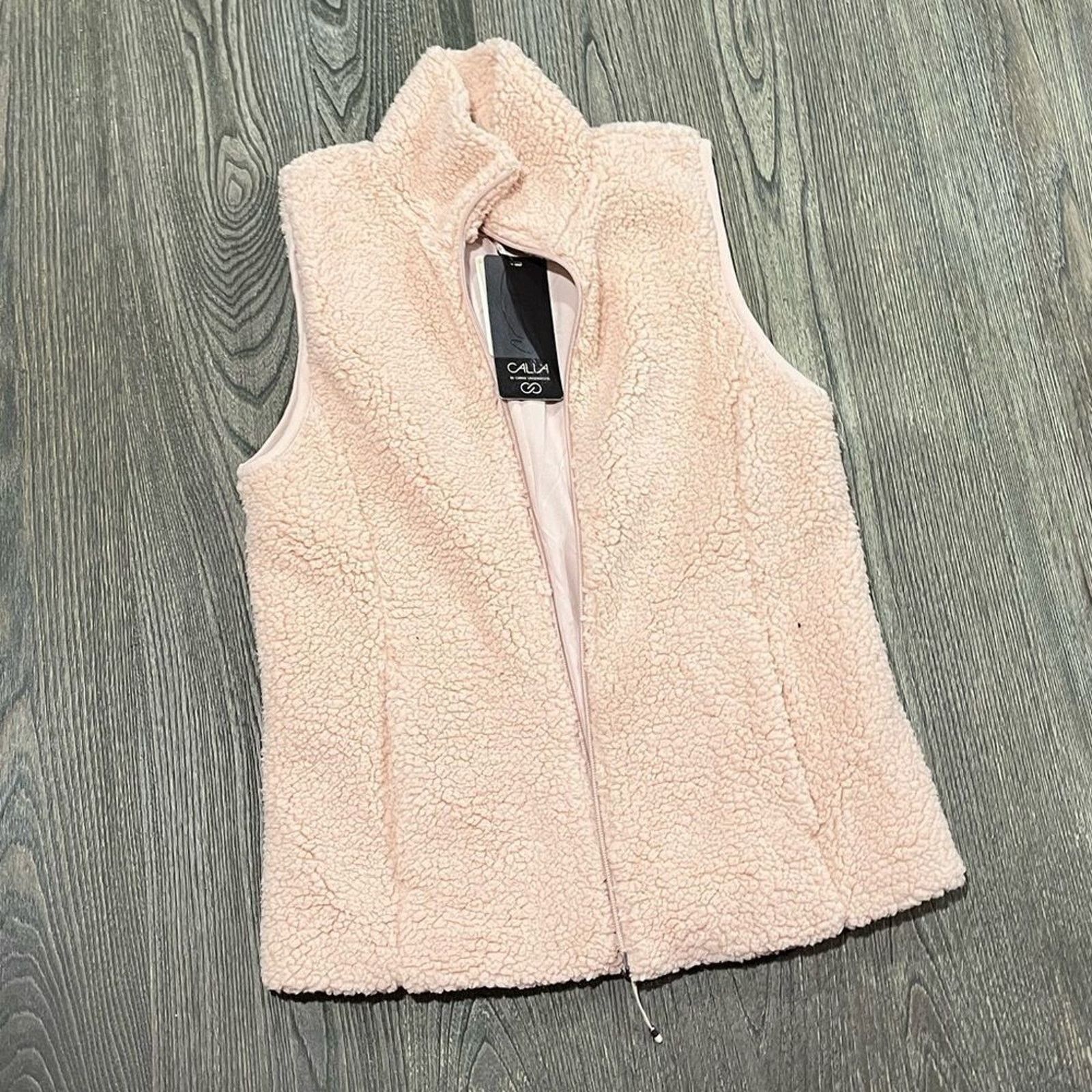 Vintage NWT Calia By Carrie Underwood Sherpa Vest Full Zipper XS Size XS / US 0-2 / IT 36-38 - 1 Thumbnail