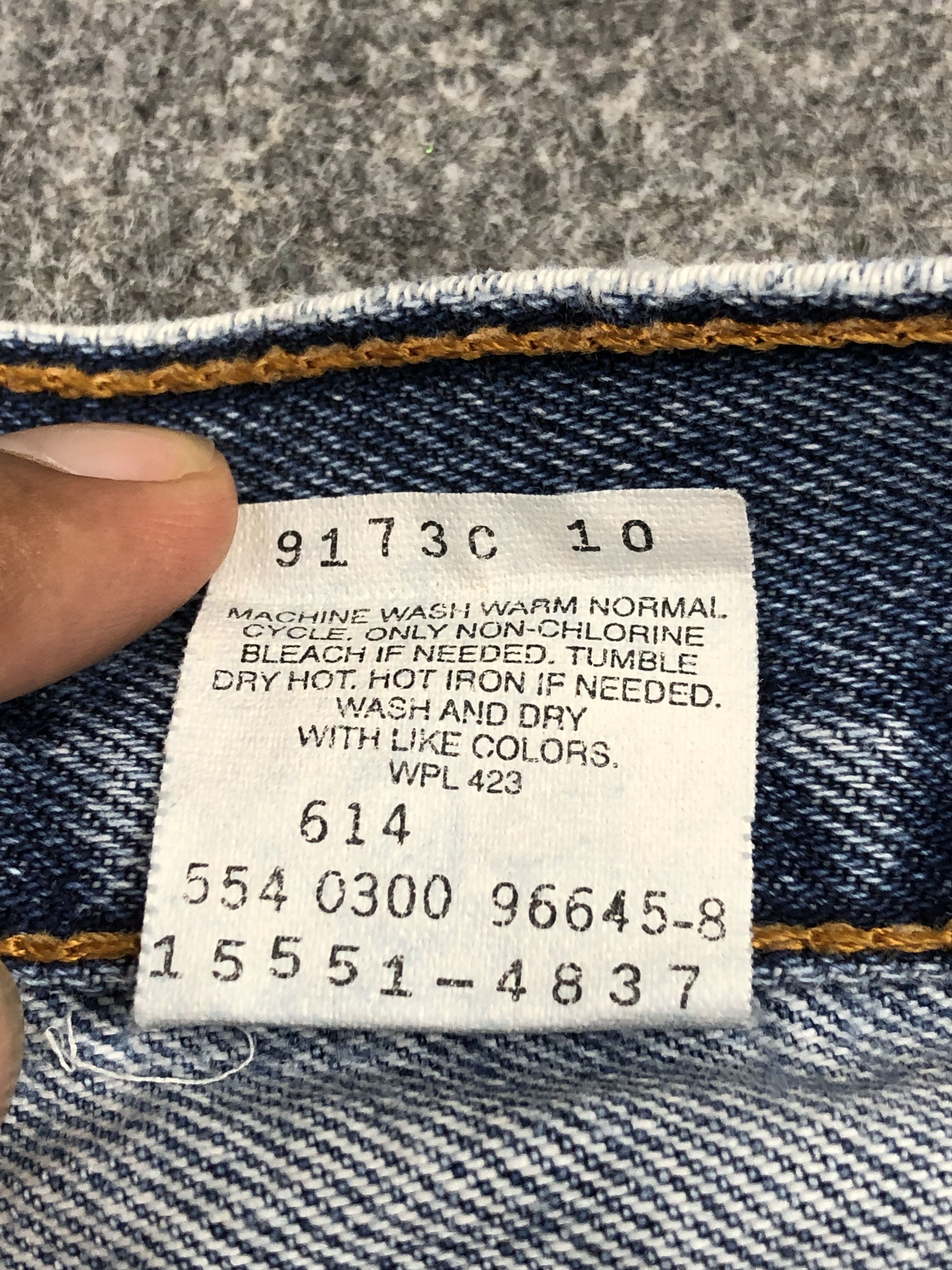 Levi's Vintage 90s Levis 550 Light Blue Jeans DP1682 Size US 31 - 8 Thumbnail