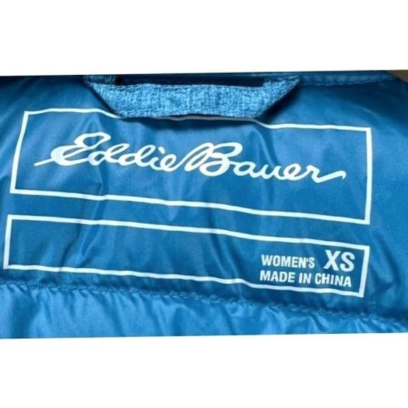 Eddie Bauer VINTAGE Eddie Bauer Vest Womens XS EB650 Teal Goose Down Quilted Puffer Full Zip Pockets Size XS / US 0-2 / IT 36-38 - 4 Thumbnail