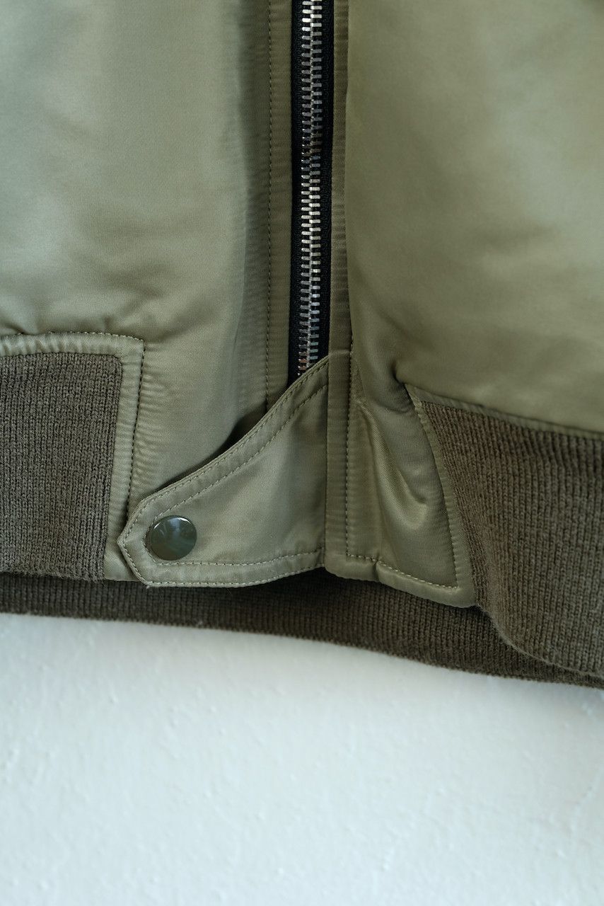 Saint Laurent Paris Bomber Jacket MA-1 Green Flight FW15