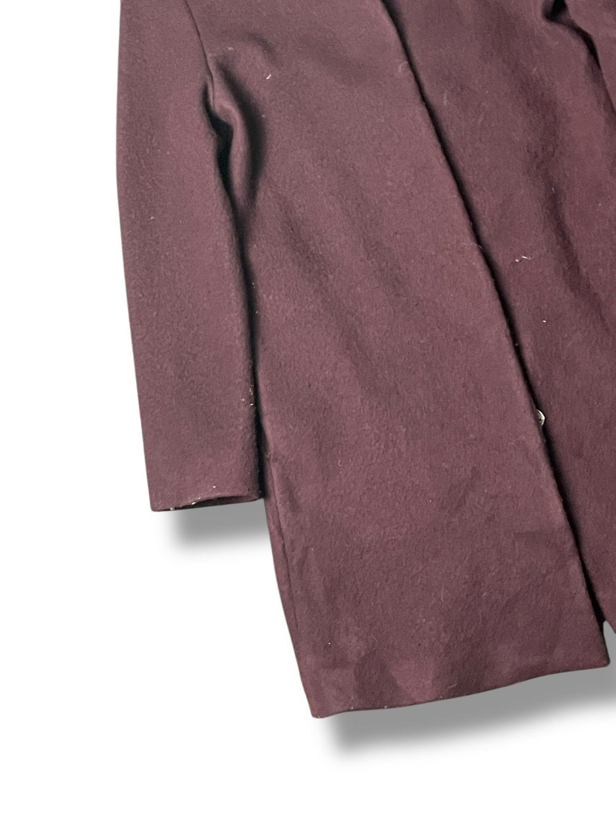 A.P.C. × Japanese Brand × Vintage A.P.C. Rue Madame Paris Collarless Wool Coat (90) Size US XXS / EU 40 - 4 Thumbnail