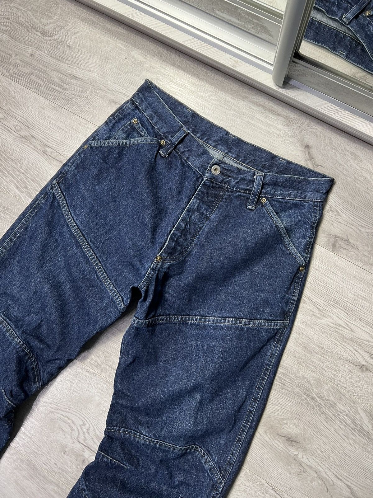 Vintage Vintage Rare G-Star RAW Jeans Elwood Double Knee Worker Pant Size US 32 / EU 48 - 2 Thumbnail