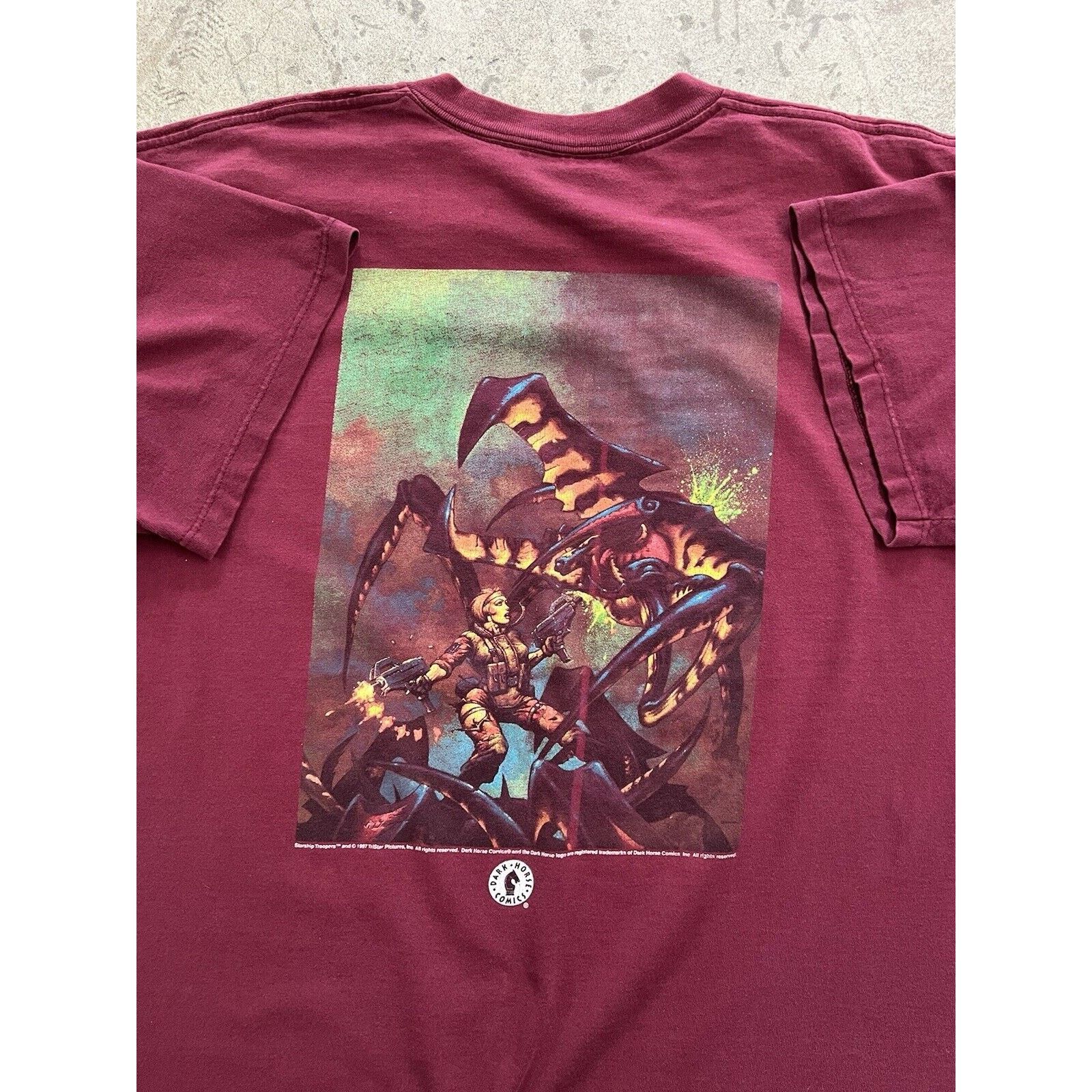 Vintage Vintage Starship Troopers Movie Promo T Shirt XL 90s Size US XL / EU 56 / 4 - 10 Thumbnail