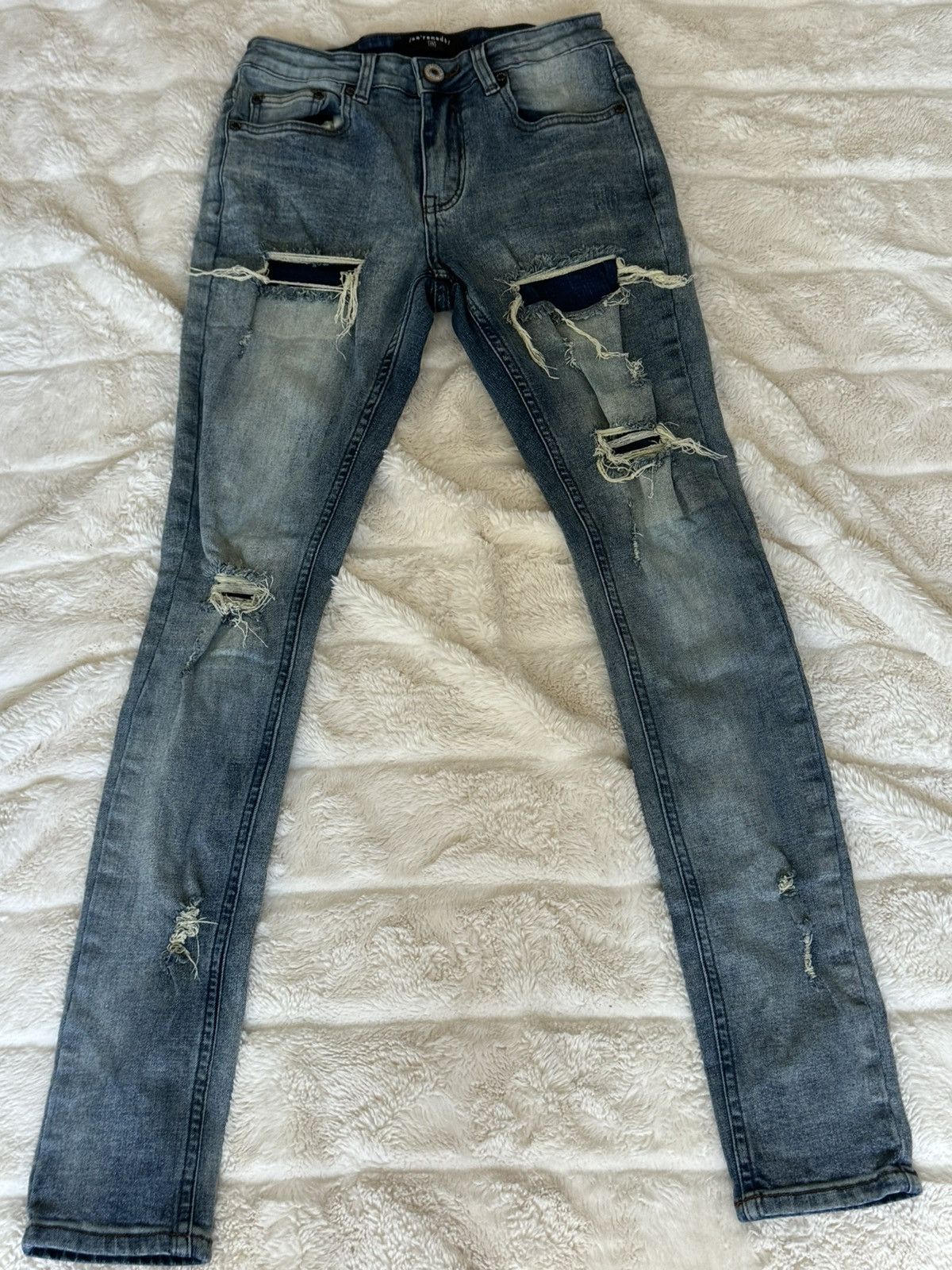 SERENEDE Serenede ICE Jeans Men's Fitted Denim In Blue Size 28 NWT