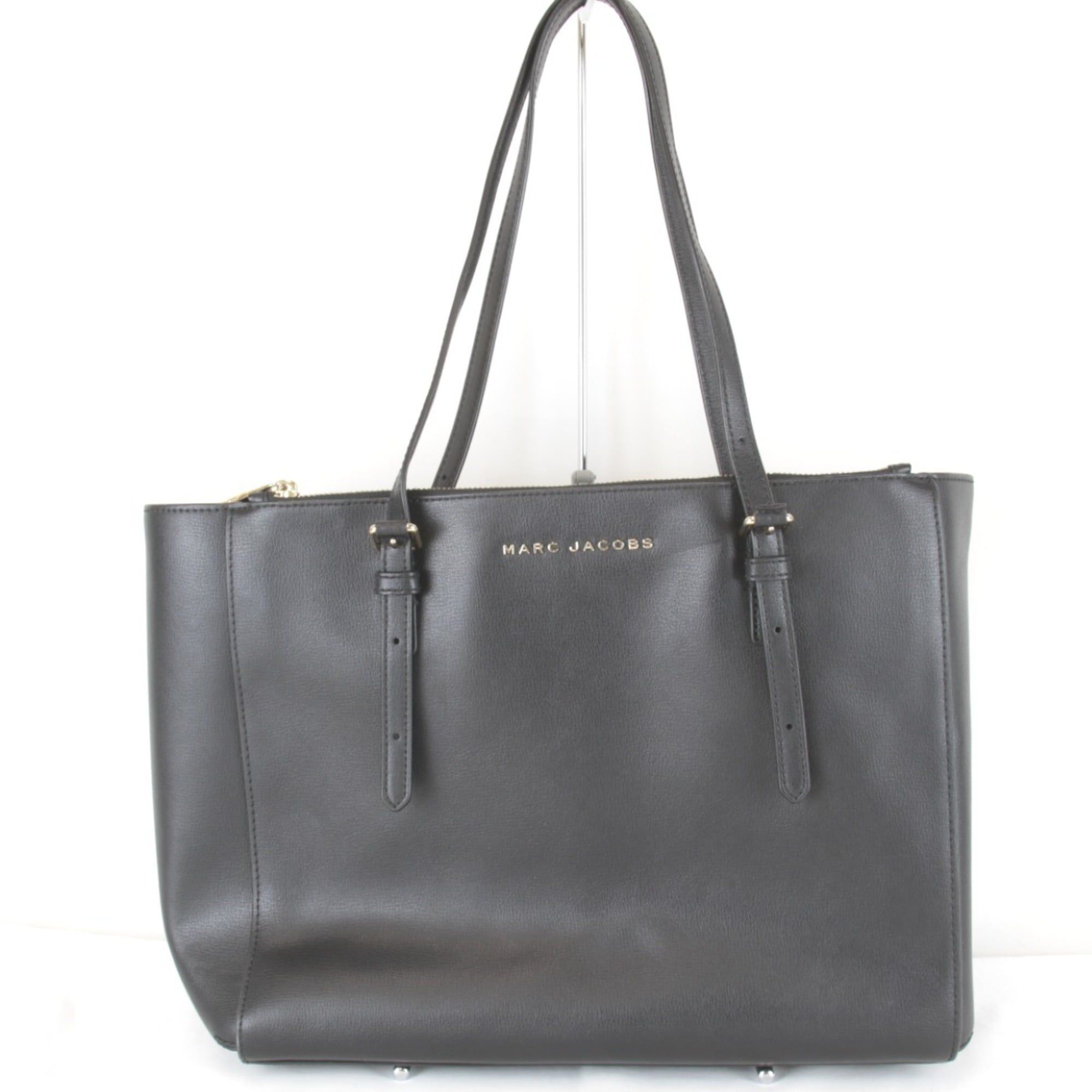 Marc Jacobs MARC JACOBS ASE4220 Leather Tote Bag, Black, Women's Size ONE SIZE - 1 Thumbnail