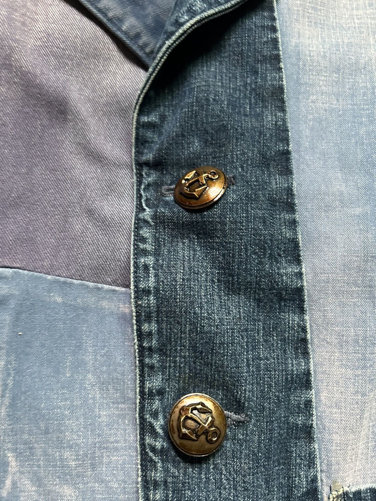 Kapital Kapital Boro Damaged Patchwork Repaired Denim Jacket Size US M / EU 48-50 / 2 - 9 Thumbnail