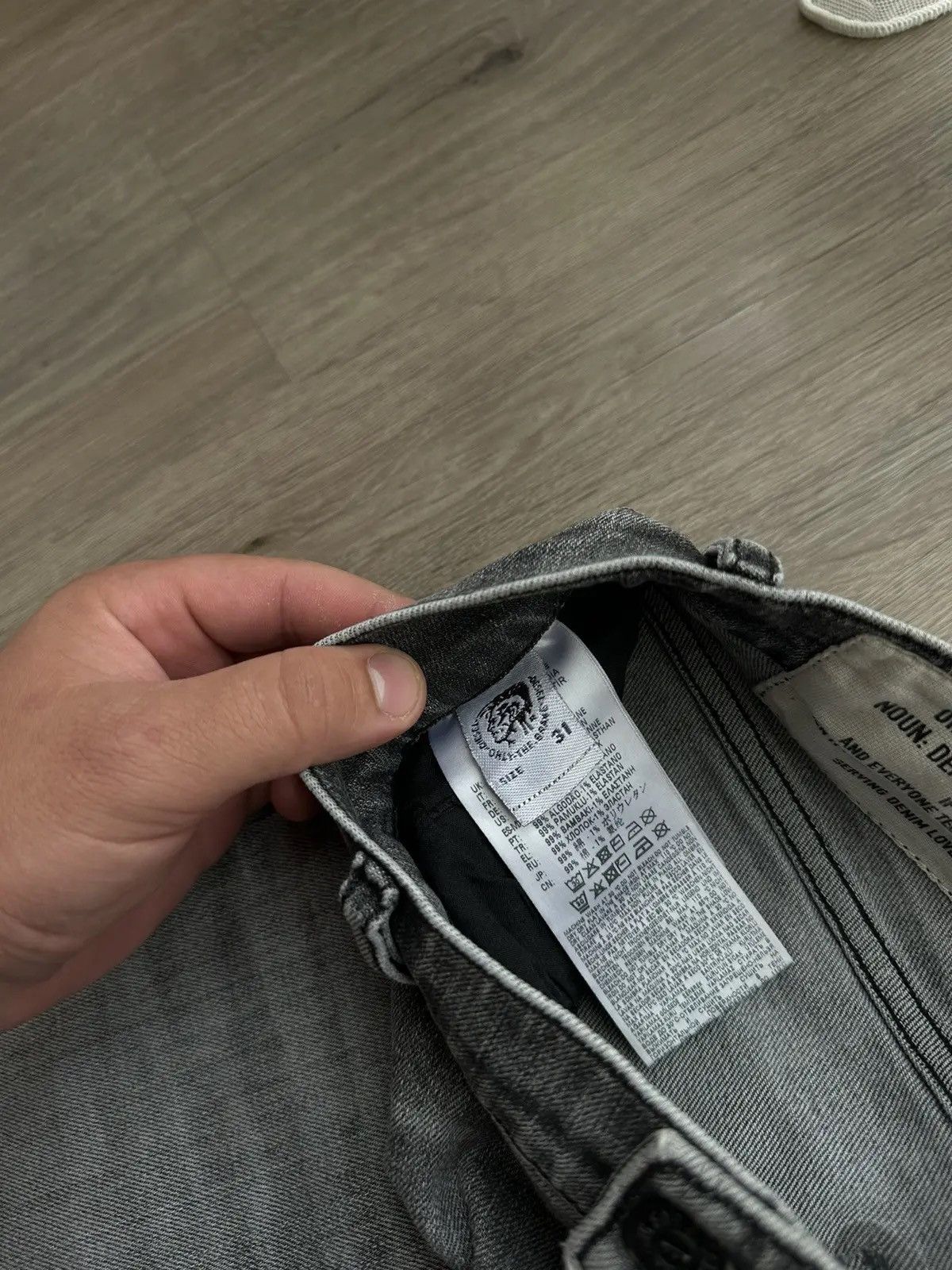 Diesel × Vintage Vintage Diesel Gray Denim Tepphar Pants Size US 31 - 10 Thumbnail