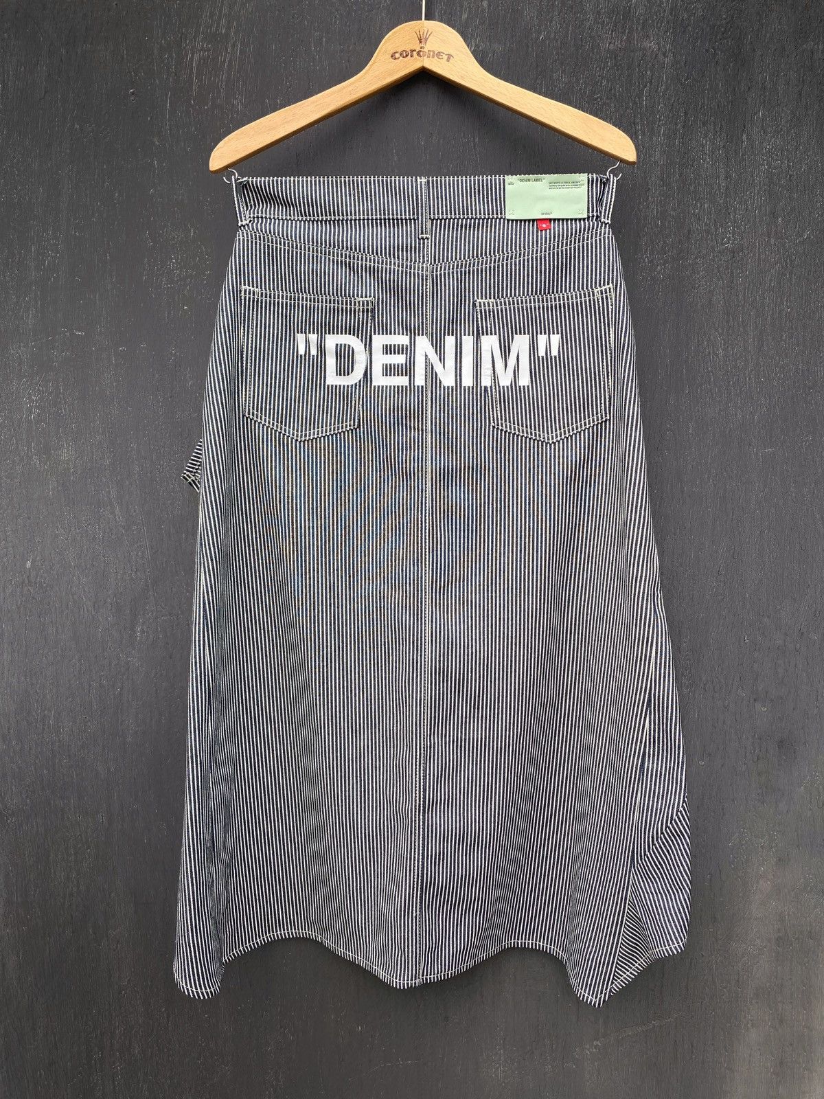 Off-White Off White Striped DENIM skirt Virgil Abloh size 44 Authentic Size 30" / US 8 / IT 44 - 10 Thumbnail