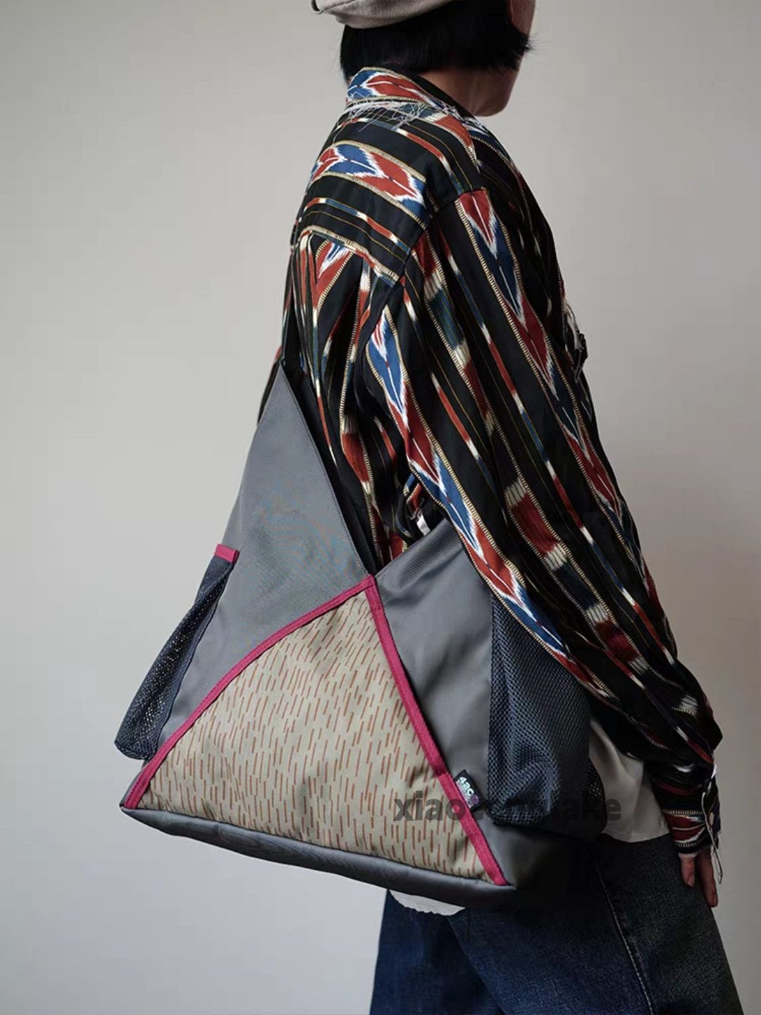 Vintage Unisex outdoor sports patchwork sports tote bag Size ONE SIZE - 5 Thumbnail