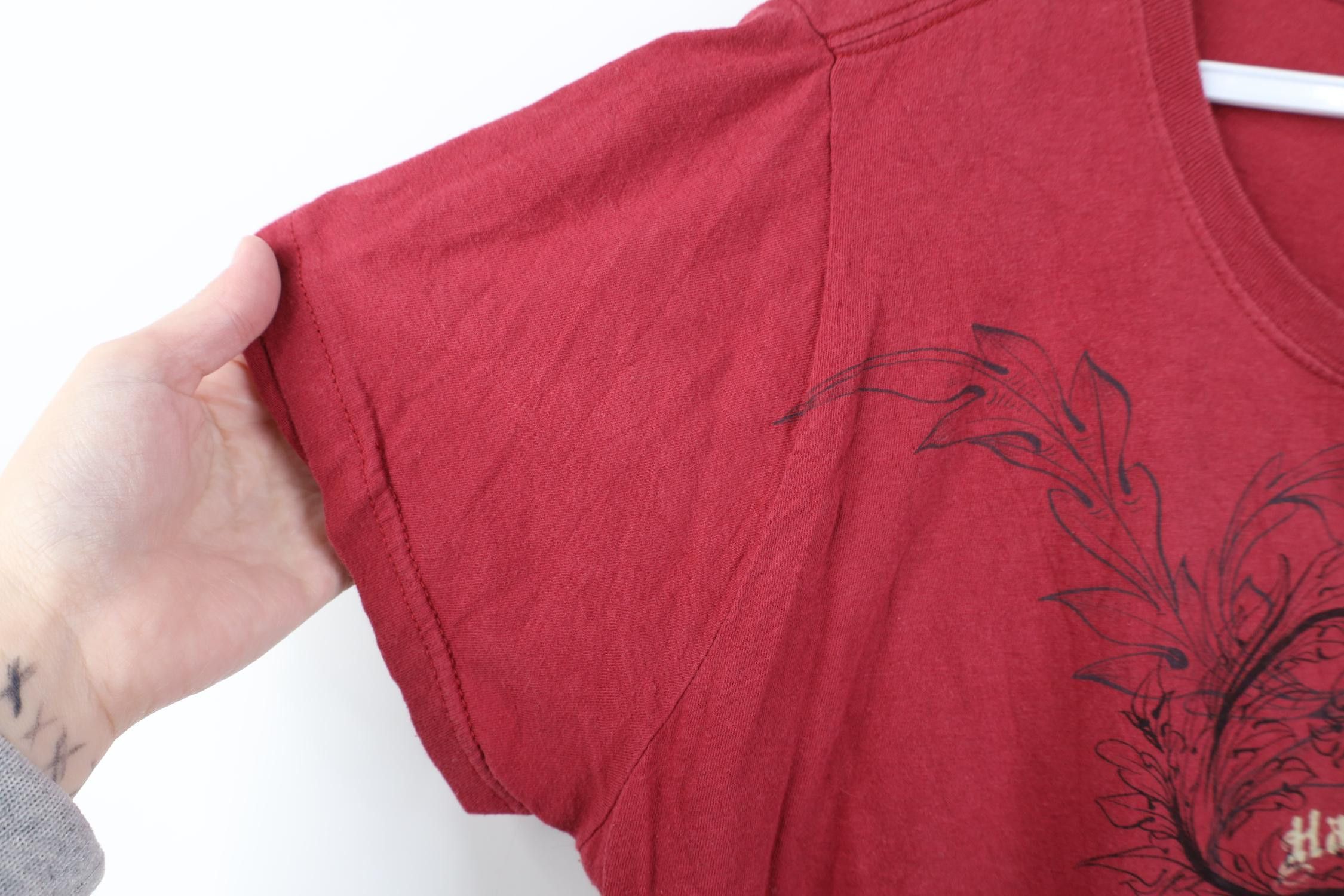 Harley Davidson Vintage Y2K Harley Davidson Tribal Floral Leaf T-Shirt Red Size XL / US 12-14 / IT 48-50 - 9 Thumbnail