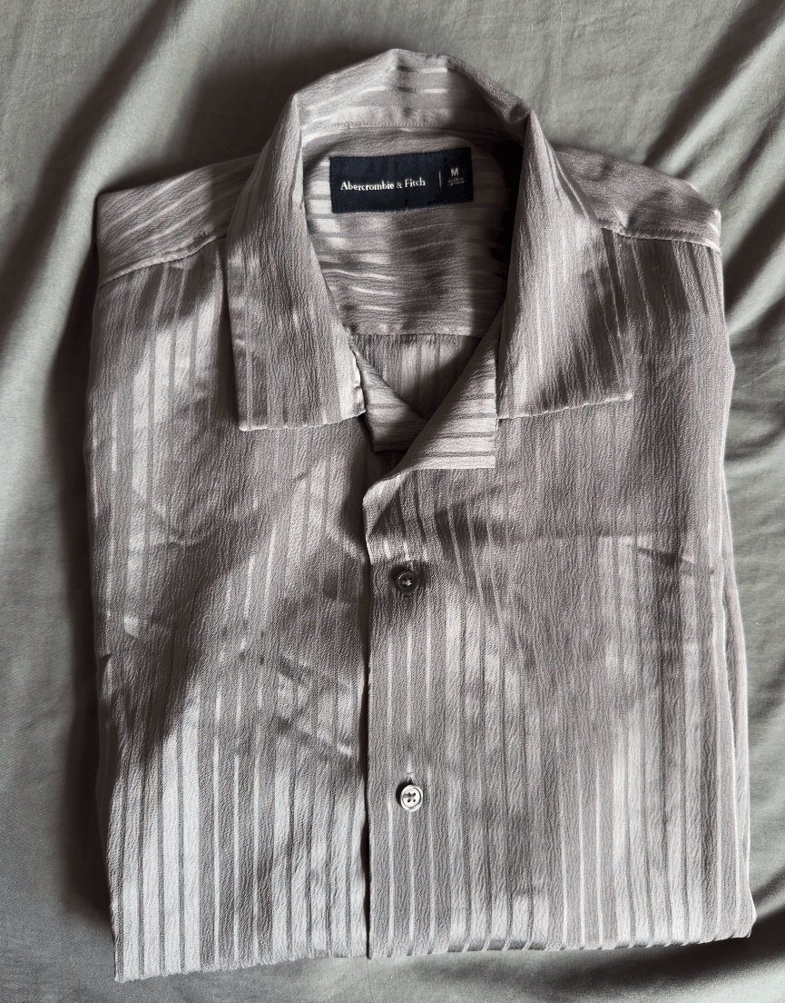 Abercrombie & Fitch Abercrombie & Fitch Camp Collar Button-Up Shirt med $75 Size US M / EU 48-50 / 2 - 5 Thumbnail