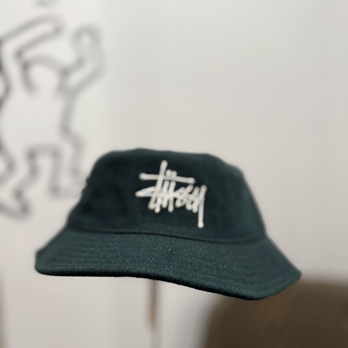 Stussy Stussy Fuzzy Wool "Basic" Bucket Hat Size ONE SIZE - 3 Thumbnail
