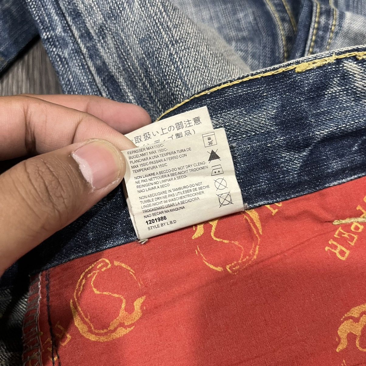 Seditionaries RedPepper Denim Snake Skin Patch Faded Pant Size US 32 / EU 48 - 21 Thumbnail