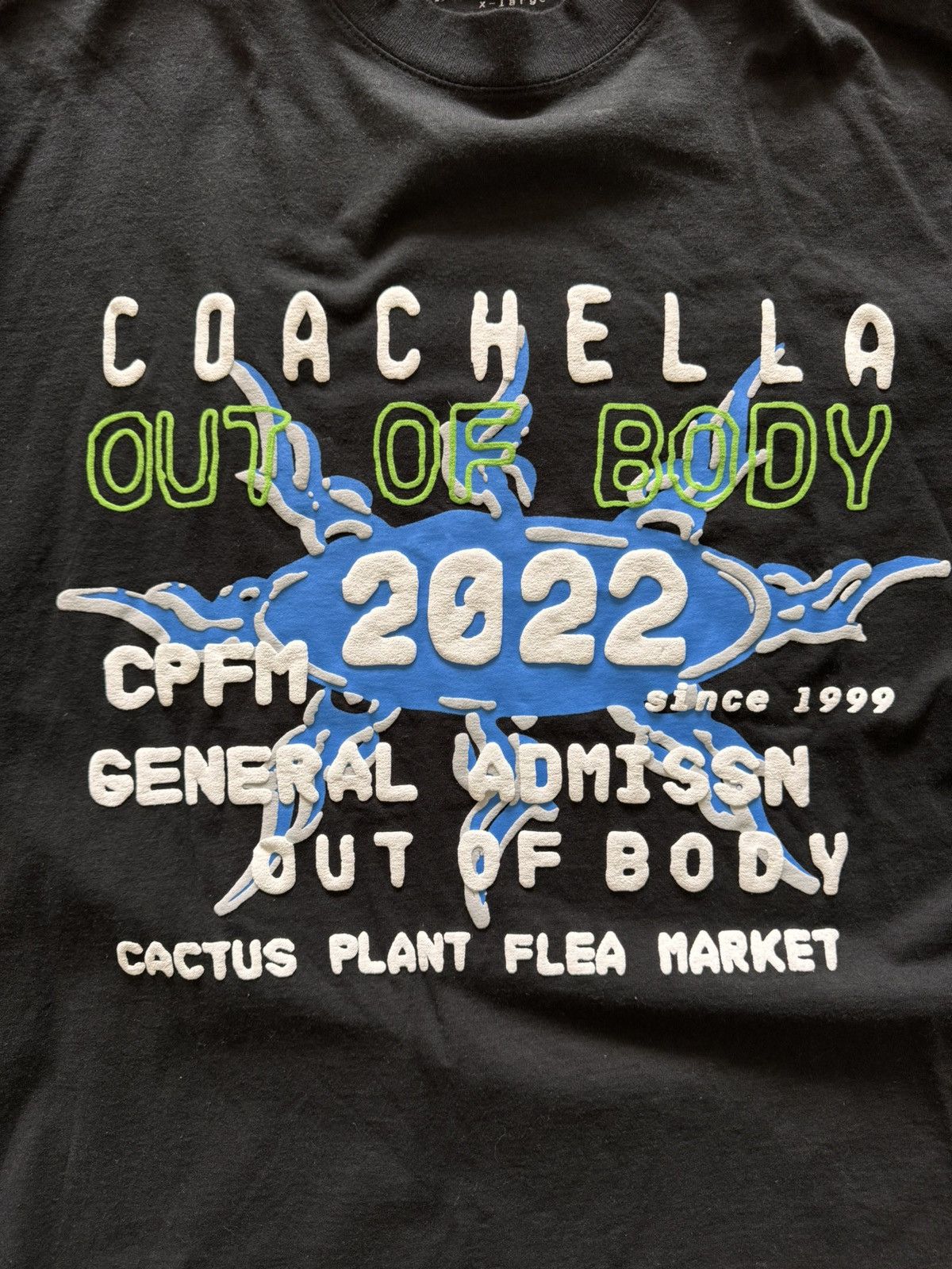 Cactus Plant Flea Market ***CACTUS PLANT FLEA MARKET BLUE COACHELLA T SHIRT Size US XL / EU 56 / 4 - 2 Thumbnail