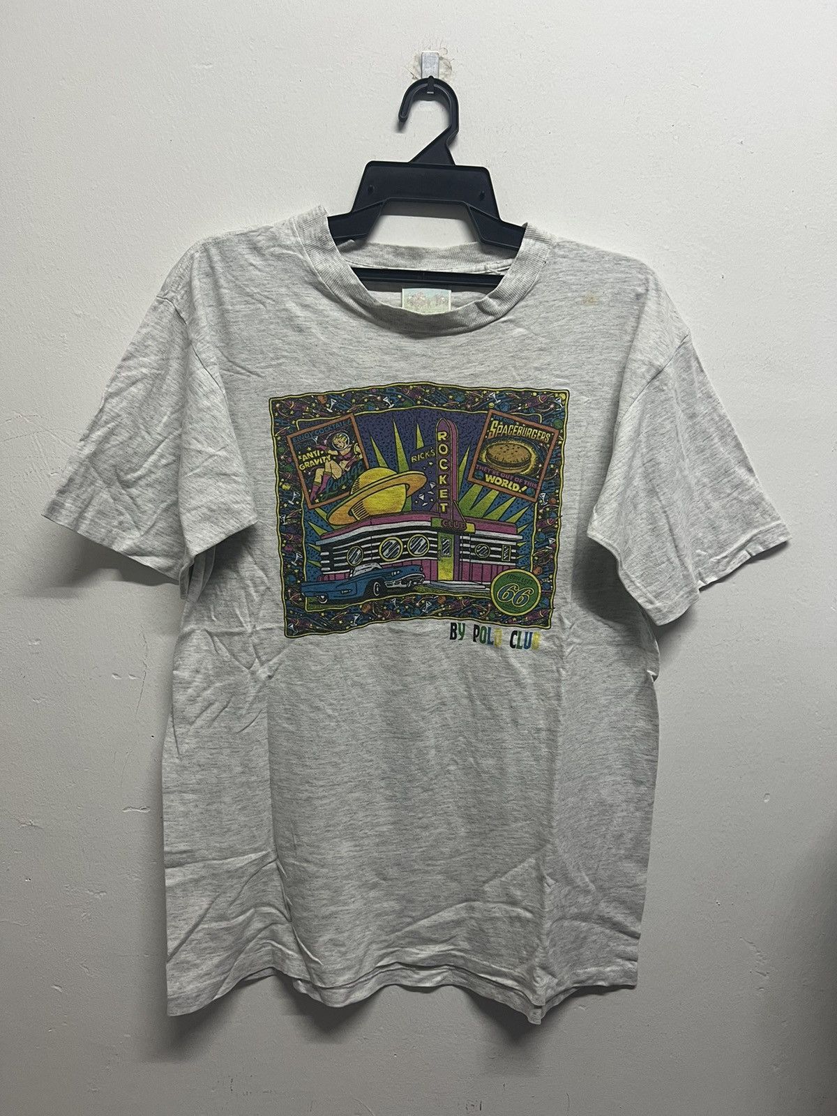 Vintage Vintage 90’s Polo Club Space Art Tee Size US L / EU 52-54 / 3 - 1 Thumbnail