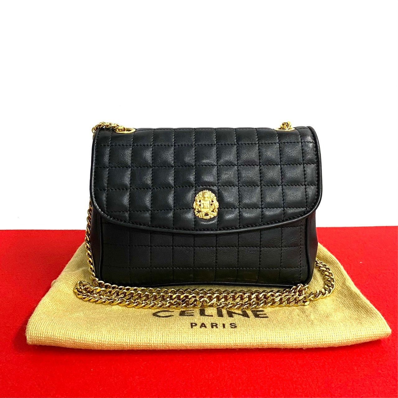 Celine Celine Shoulder Bag Black Leather Size ONE SIZE - 1 Thumbnail