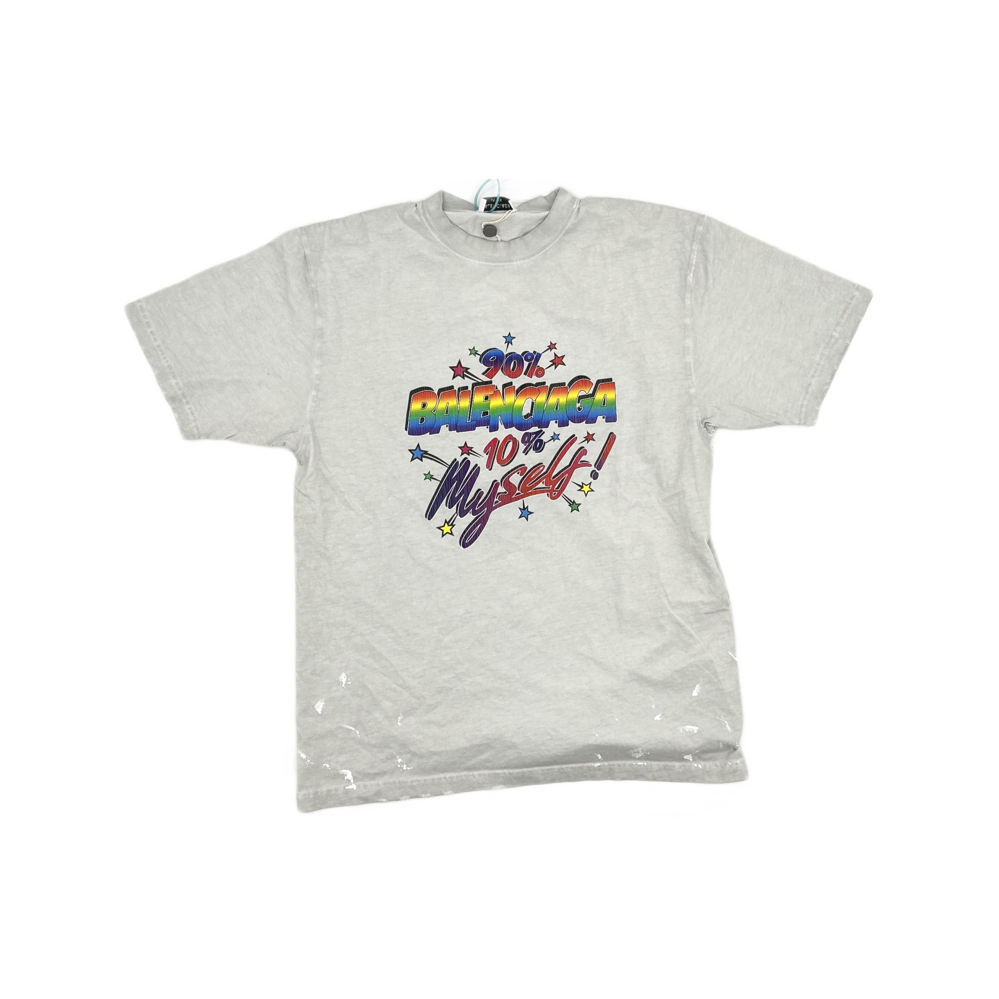 Balenciaga Balenciaga 90% Balenciaga 10% Myself T-Shirt Size XS Size XS / US 0-2 / IT 36-38 - 1 Thumbnail