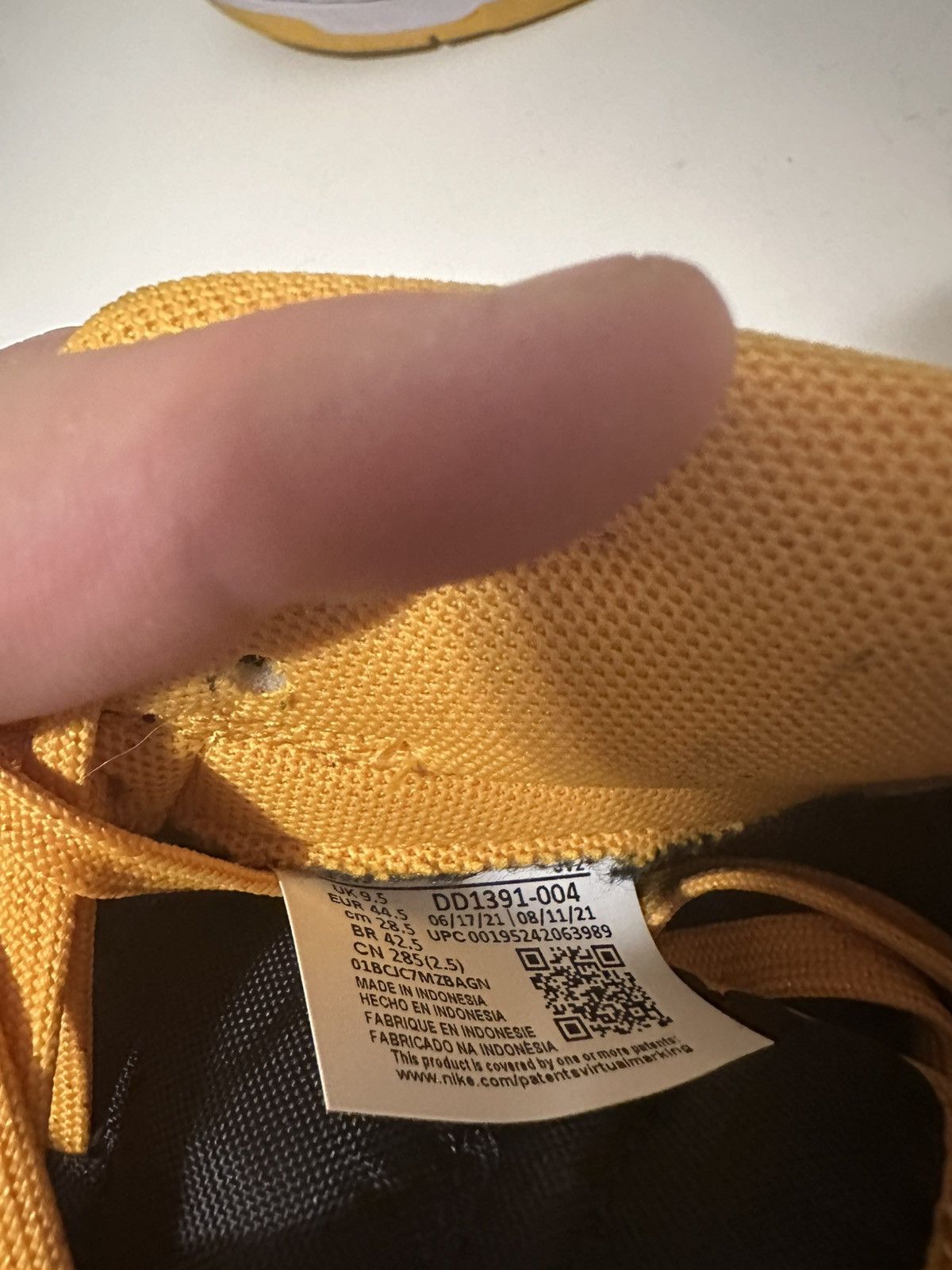 Nike “Championship Goldenrod” Nike Dunk Low (2021) Size US 10.5 / EU 43-44 - 8 Thumbnail